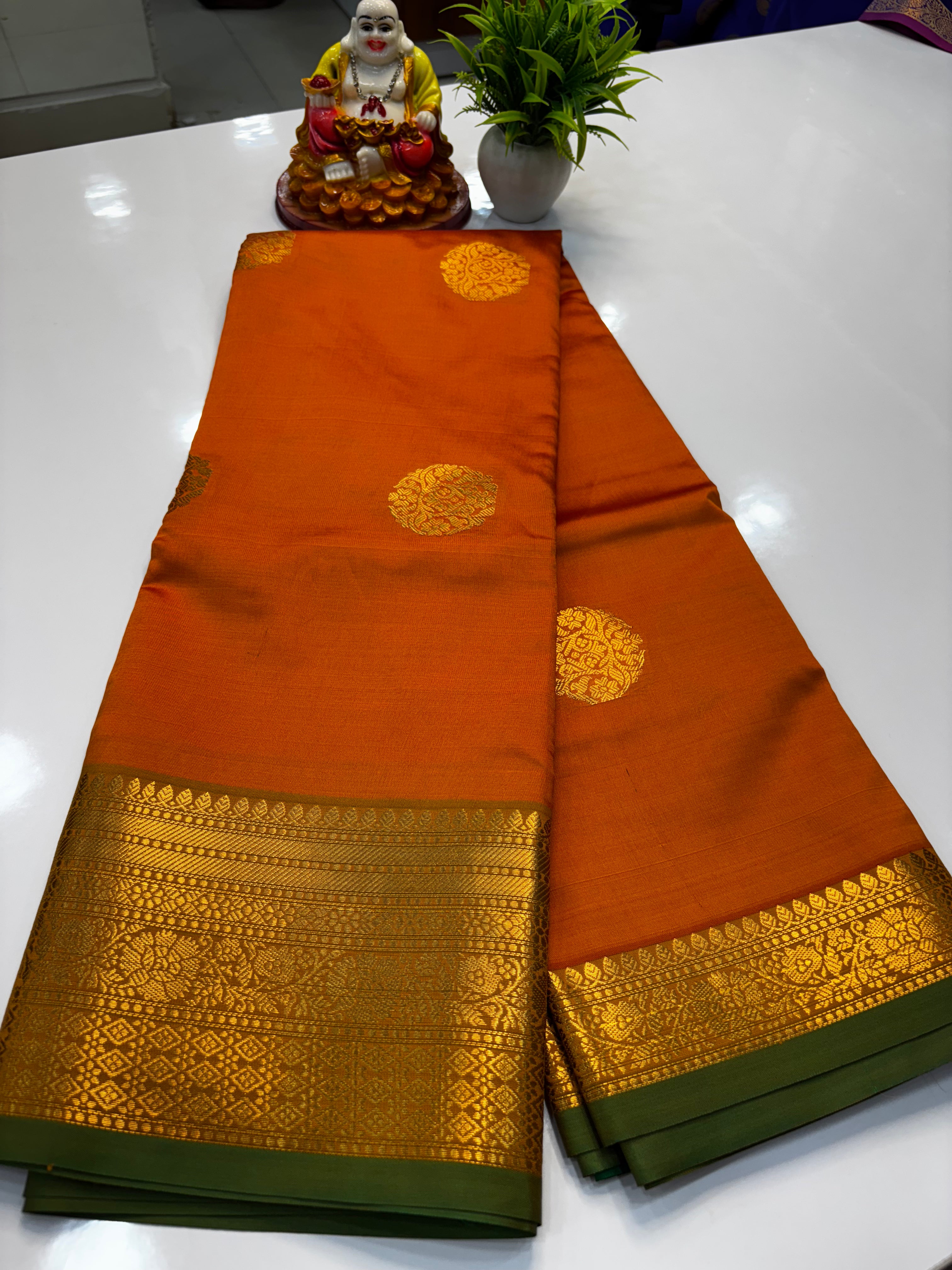 Semi Silk Saree with Elegant Buttas | Padmavathi Silks and Sarees