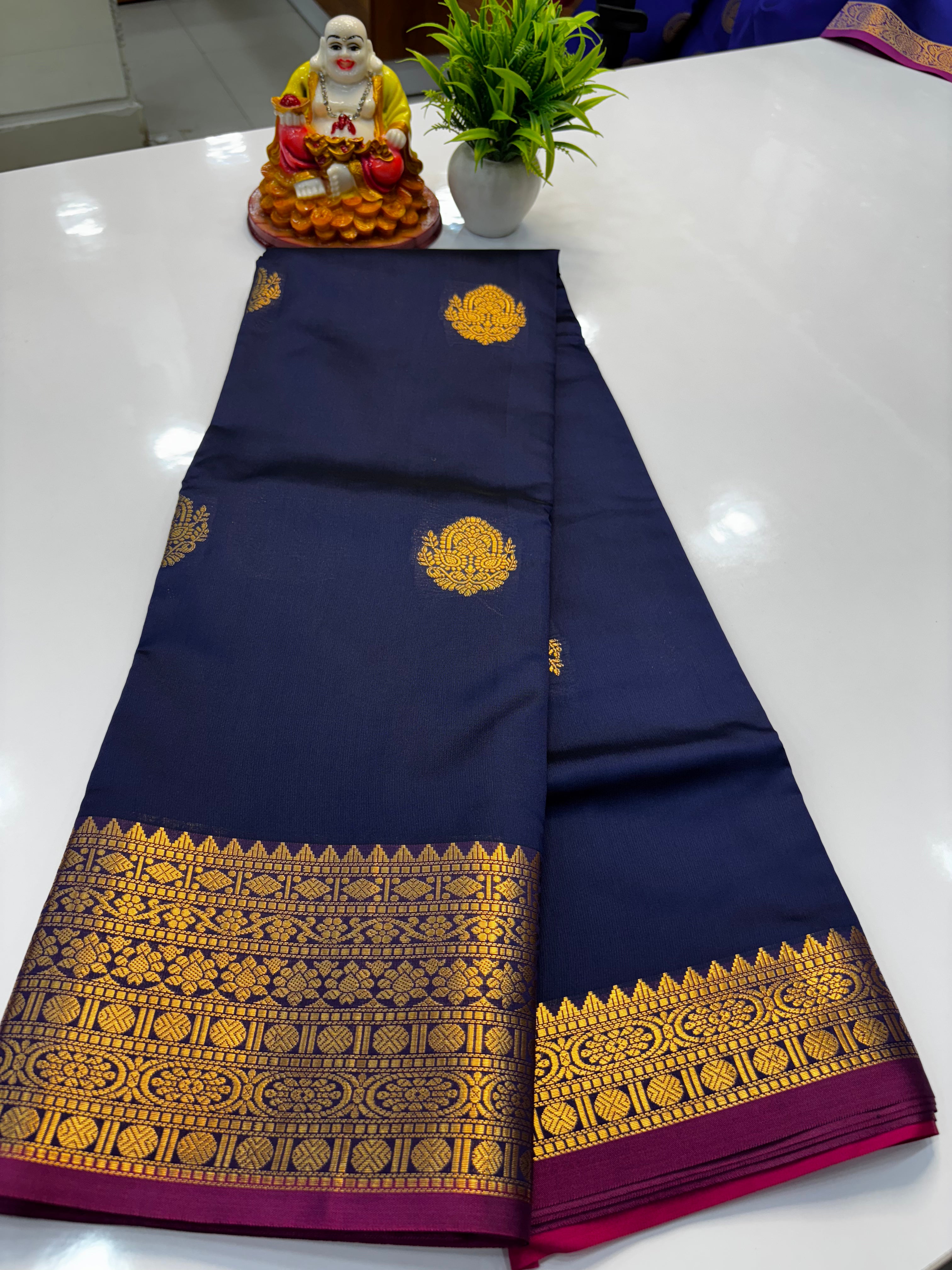 Semi Silk Saree with Elegant Buttas | Padmavathi Silks and Sarees