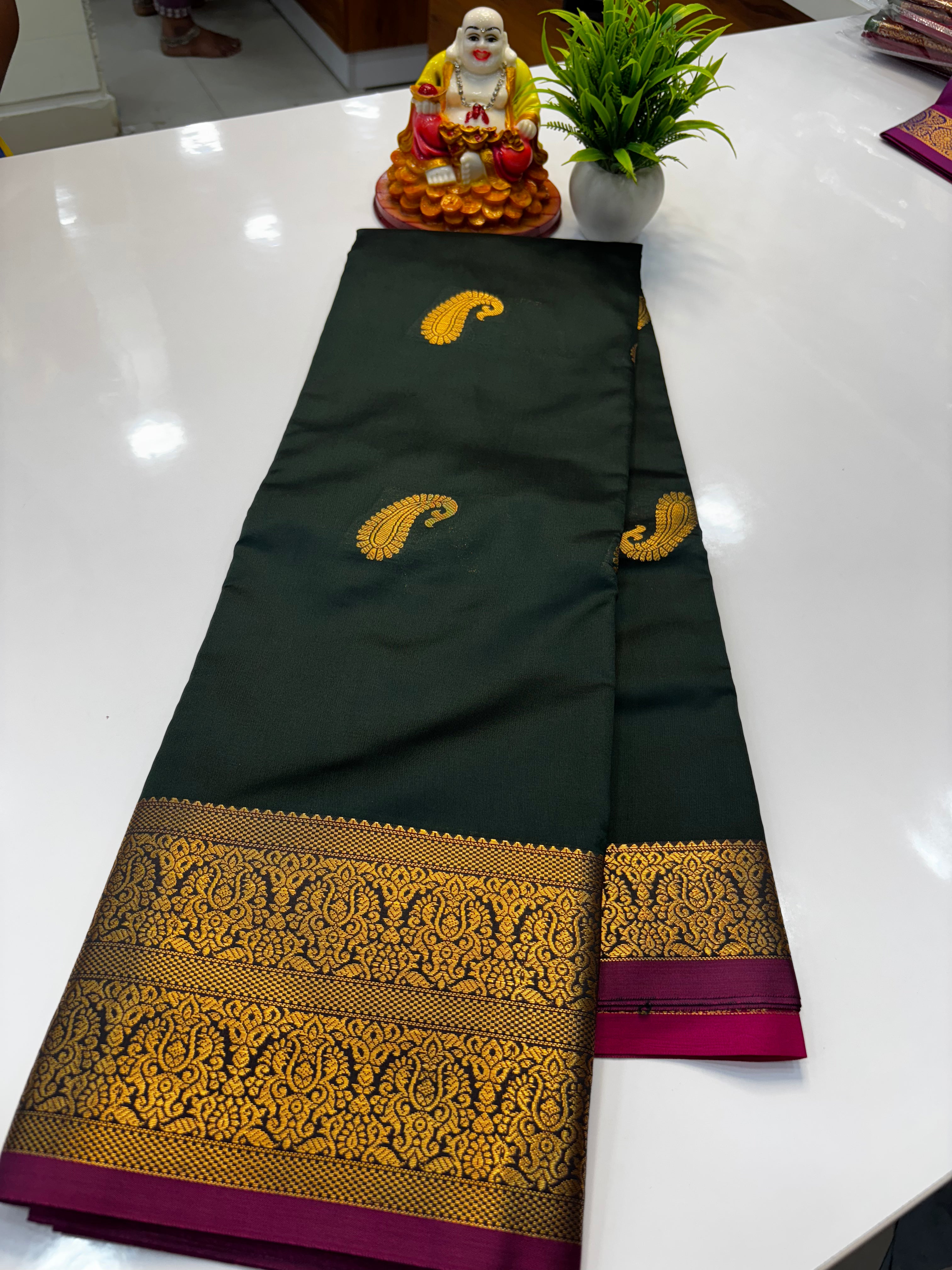 Semi Silk Saree with Elegant Buttas | Padmavathi Silks and Sarees