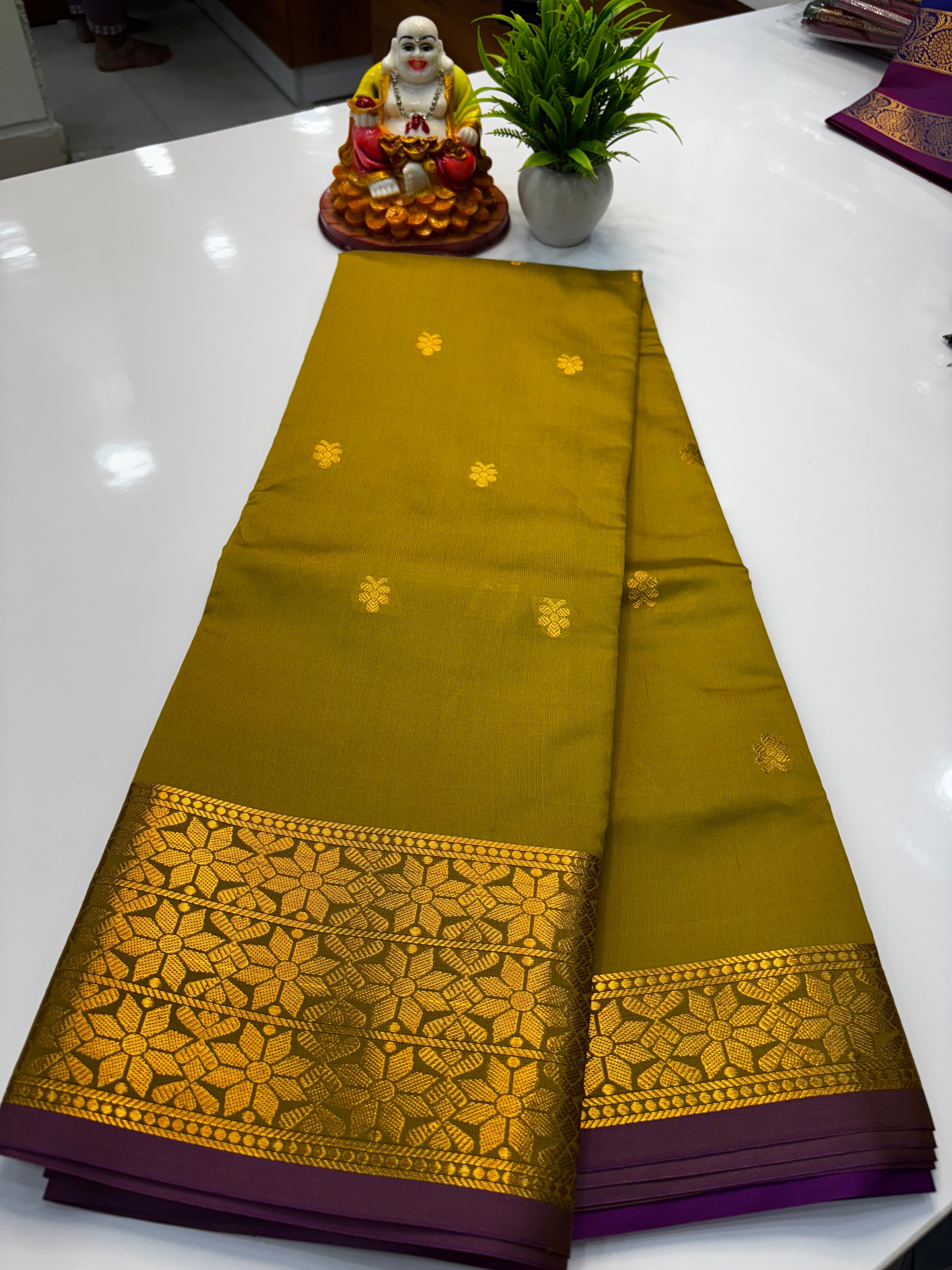 Semi Silk Saree with Elegant Buttas | Padmavathi Silks and Sarees