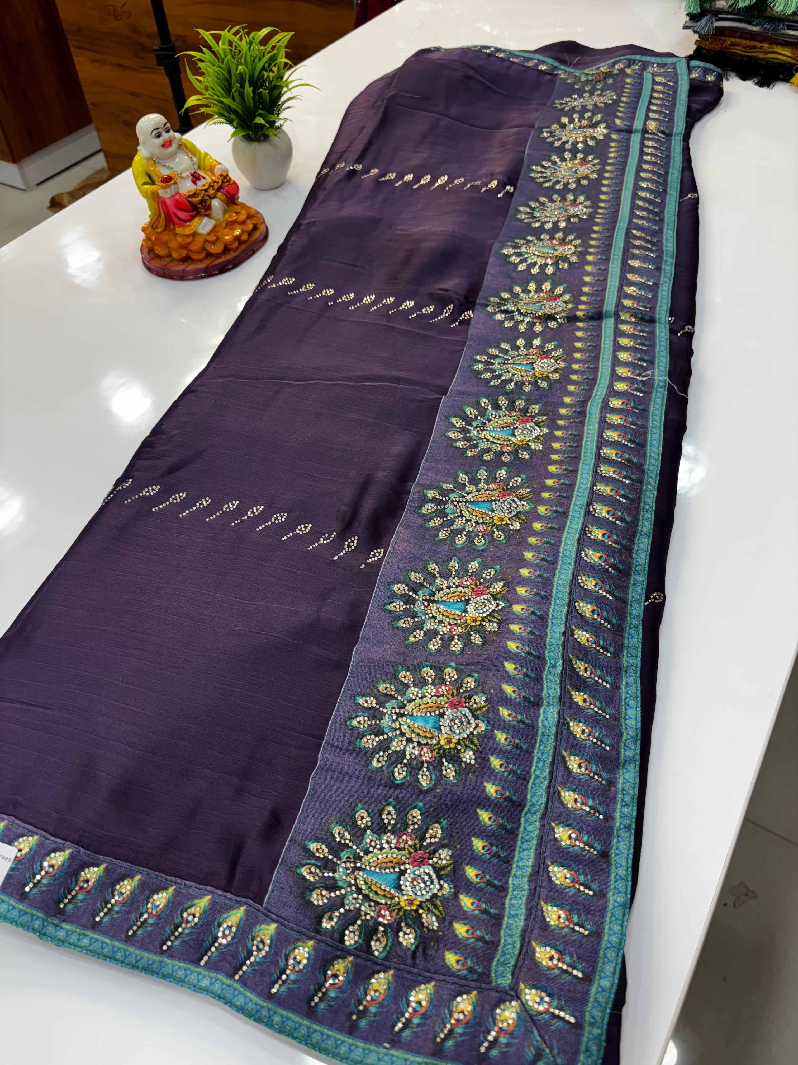 Premium Designer Wear Saree with Mayuri Design | Padmavathi Silks