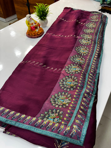 Premium Designer Wear Saree with Mayuri Design | Padmavathi Silks