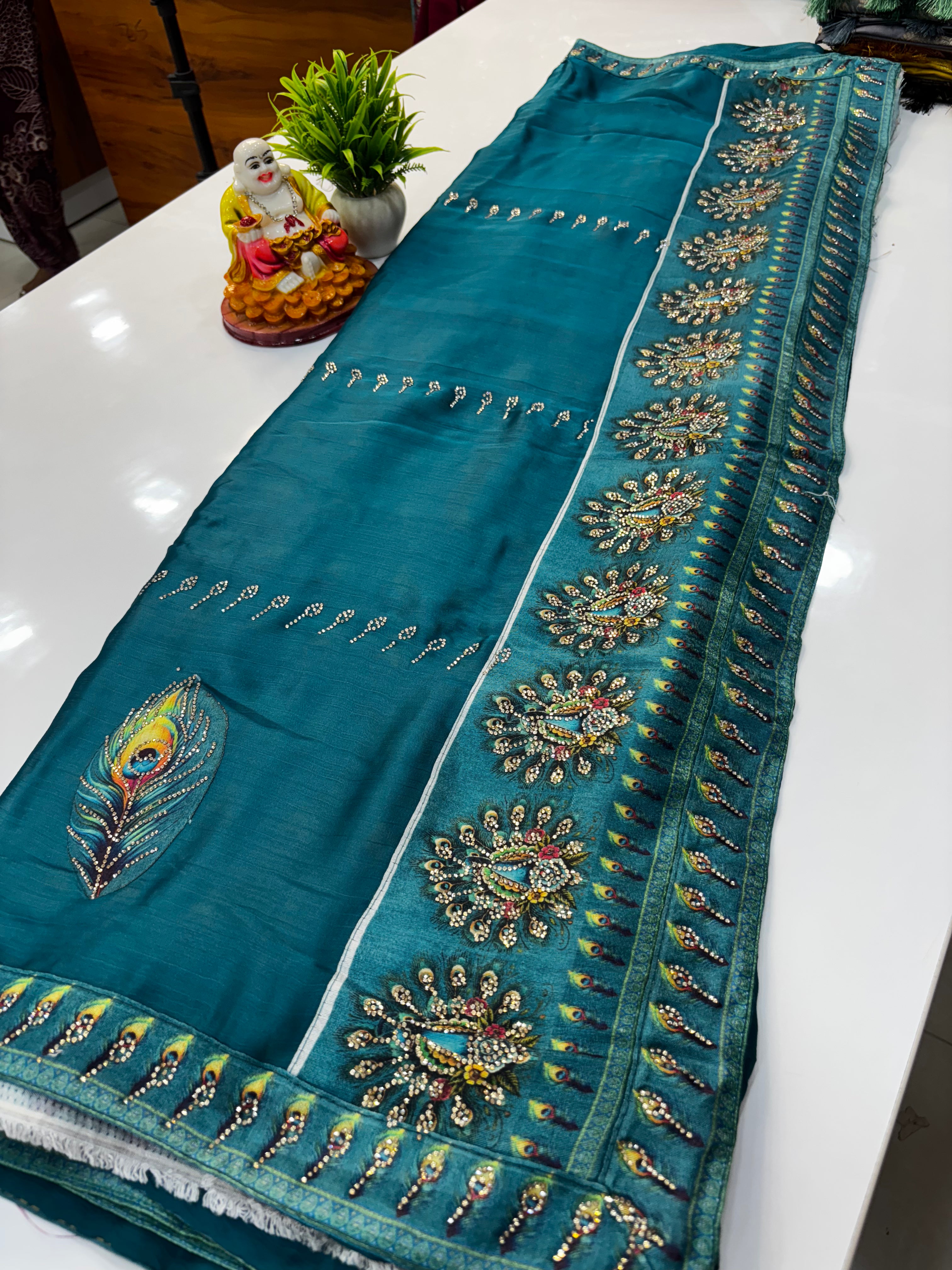 Premium Designer Wear Saree with Mayuri Design | Padmavathi Silks