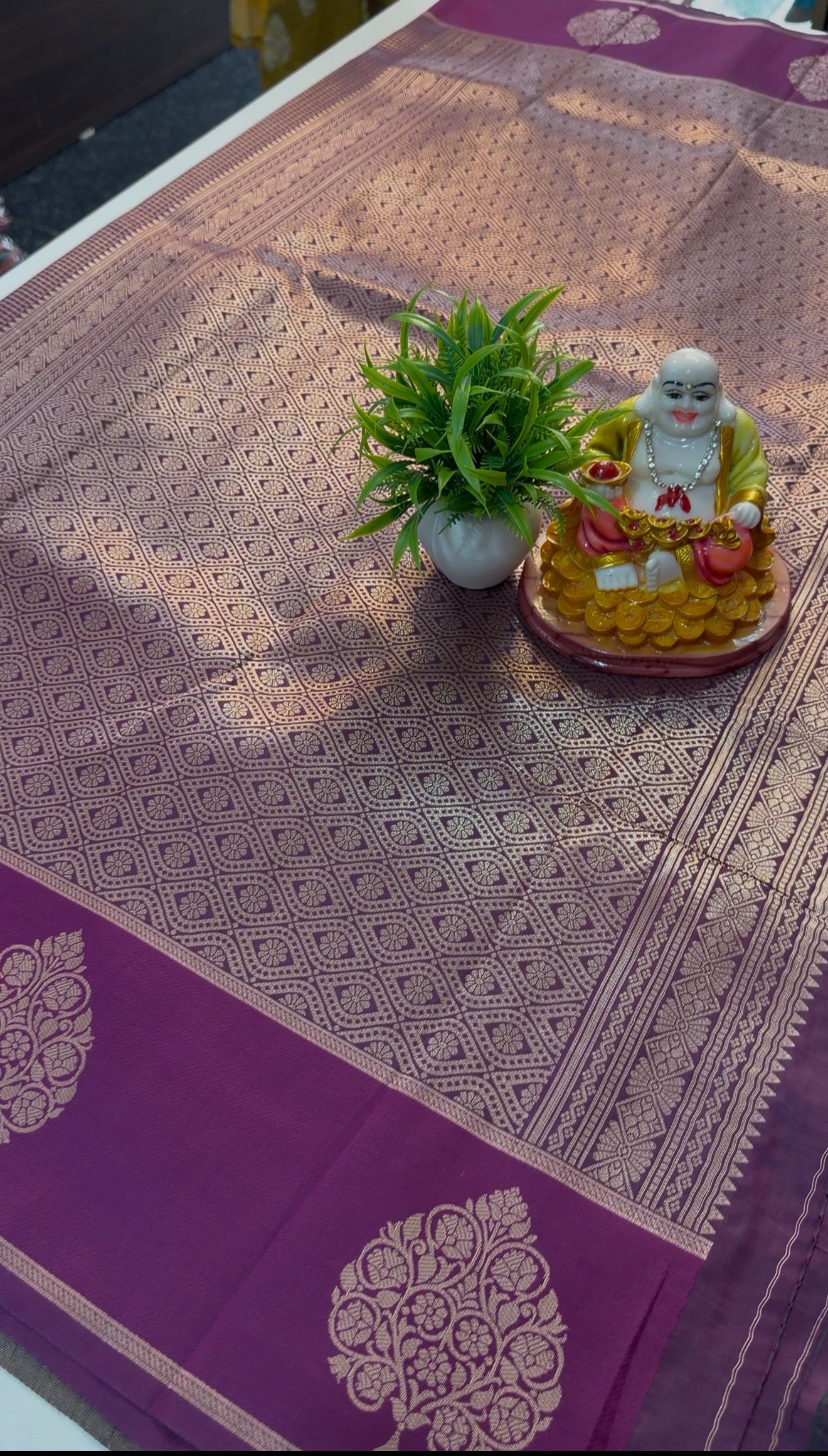 Beautiful Semi Silk Saree with Checks & Buttas | Rich pallu…
