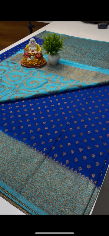 Premium Khaddi Georgette Saree with Buttas & Rich Pallu | Padmavathi Silks and Sarees