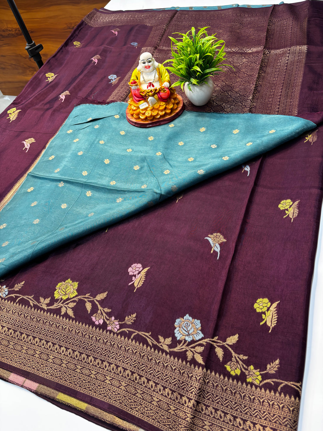 Premium Viscose Saree with Rich Pallu & Butta Blouse | Padmavathi Silks and Sarees
