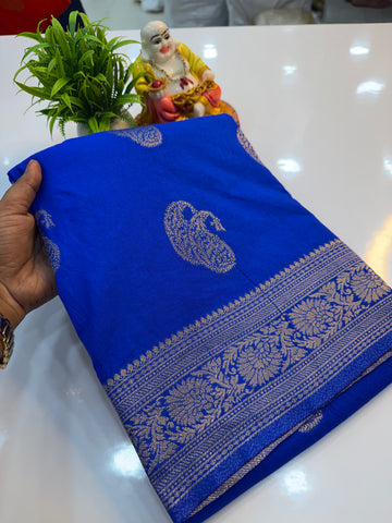 Premium Georgette Saree with Mango Buttas & Rich Pallu…