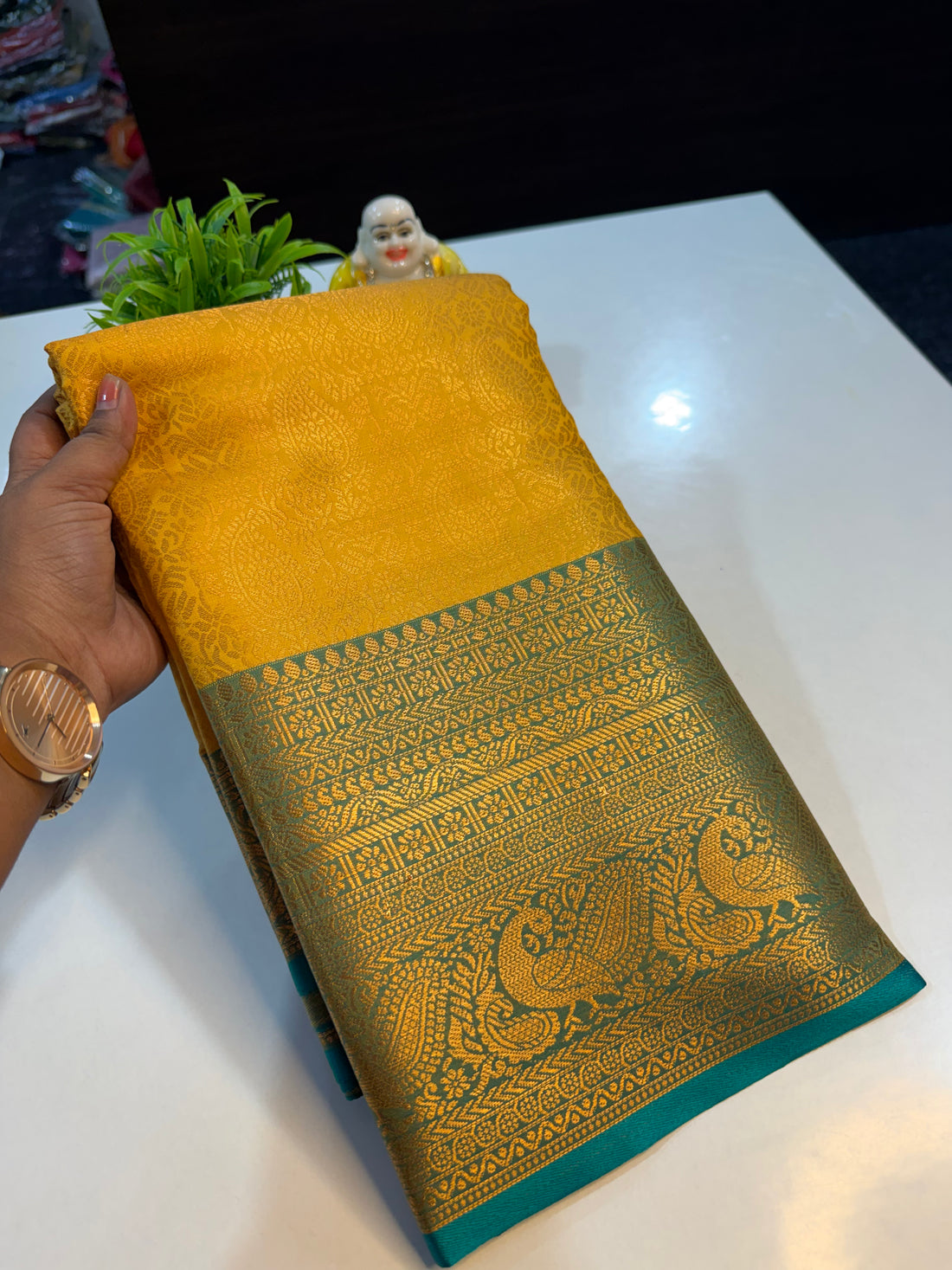 Premium Semi Kanjeevaram Saree with Rich Pallu