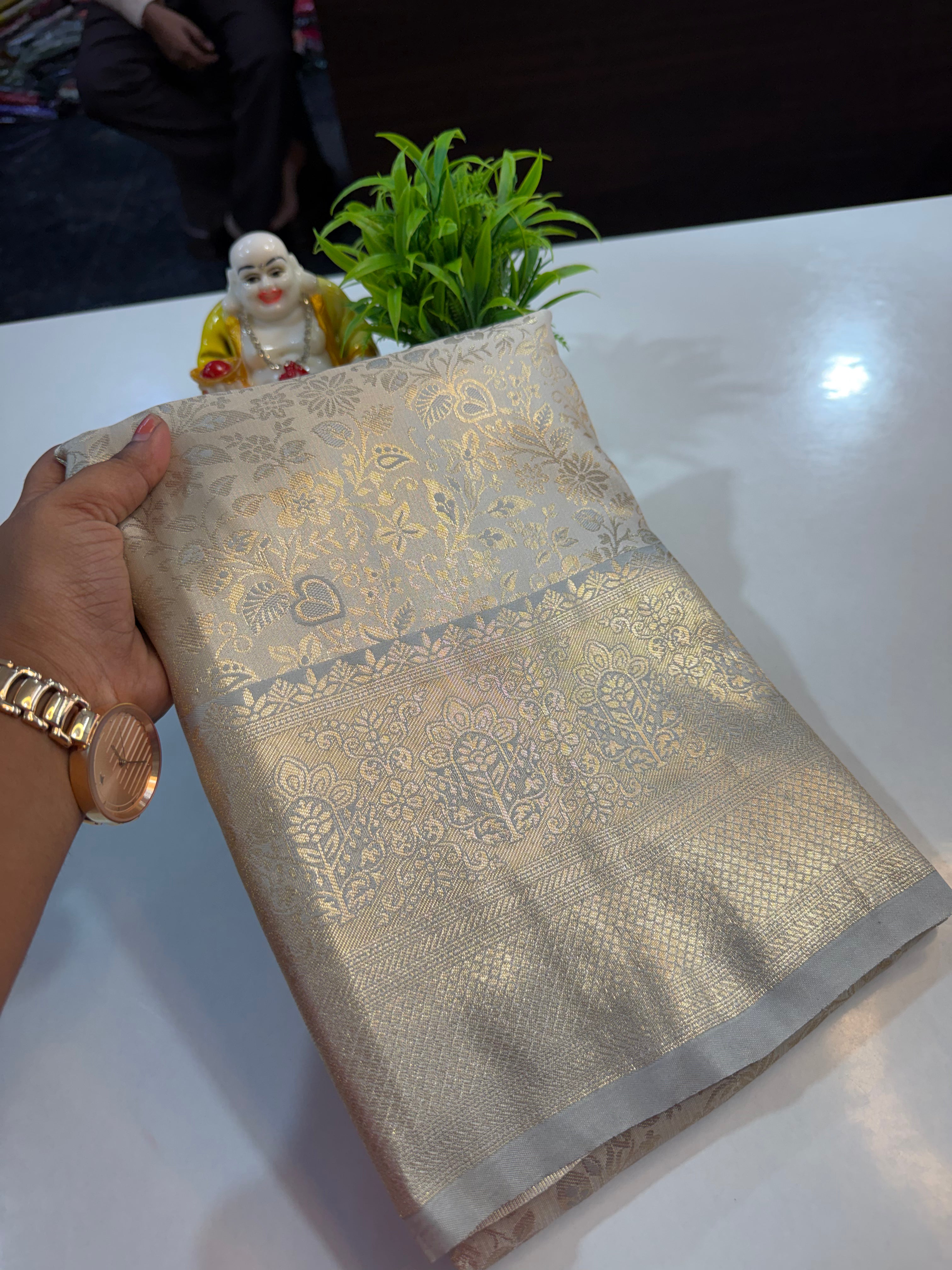 Premium Satin Saree with Rich Pallu made from padmavathi silks and sarees