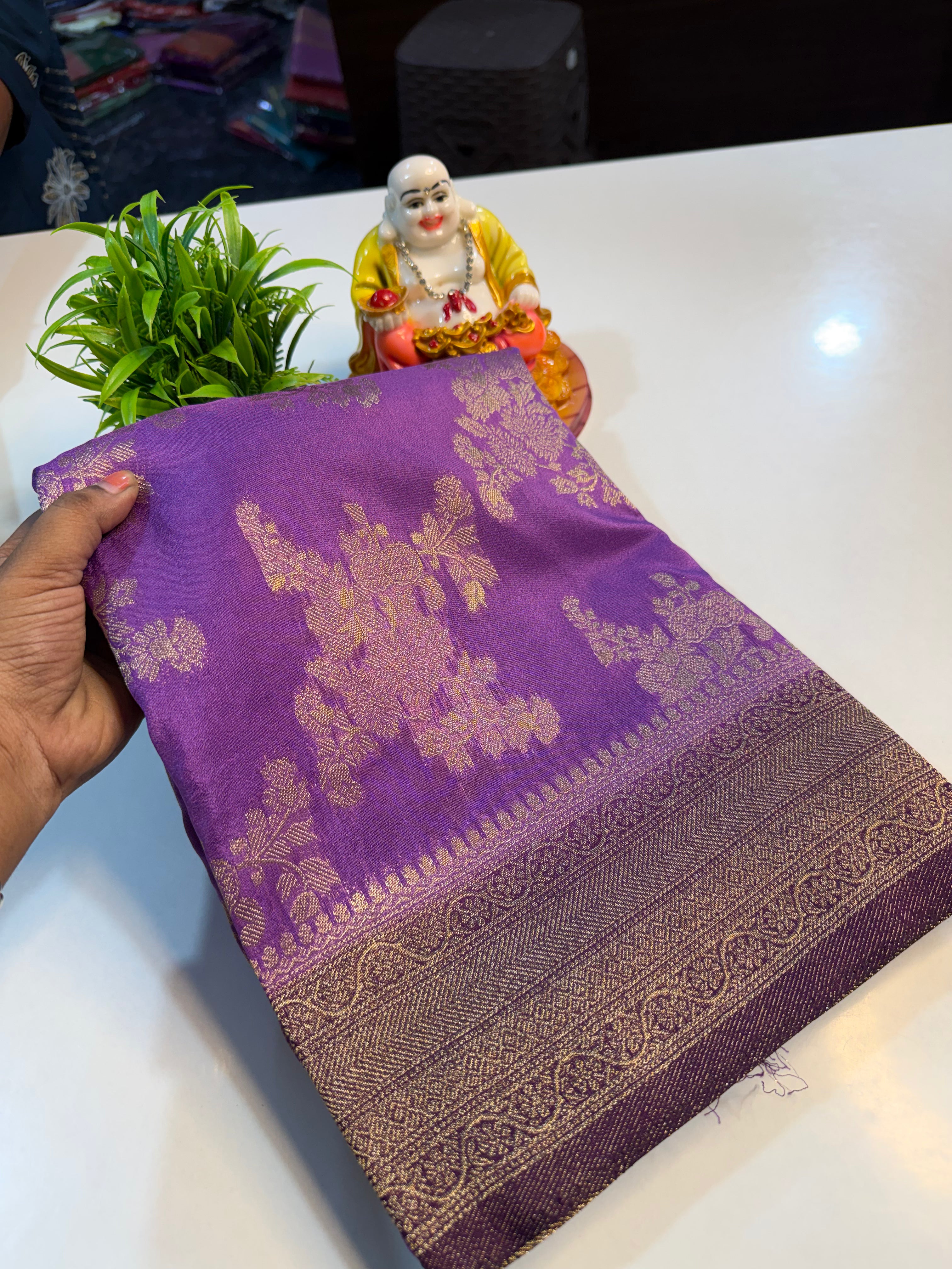 Premium Georgette Saree with Jaal Pattern | Rich Pallu & Butta Blouse…