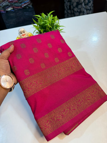 Premium Coco Zari Georgette Saree with Rich Pallu and butta blouse…