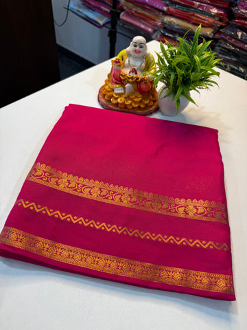 Mysore Crepe Silk Saree with Beautiful Border..