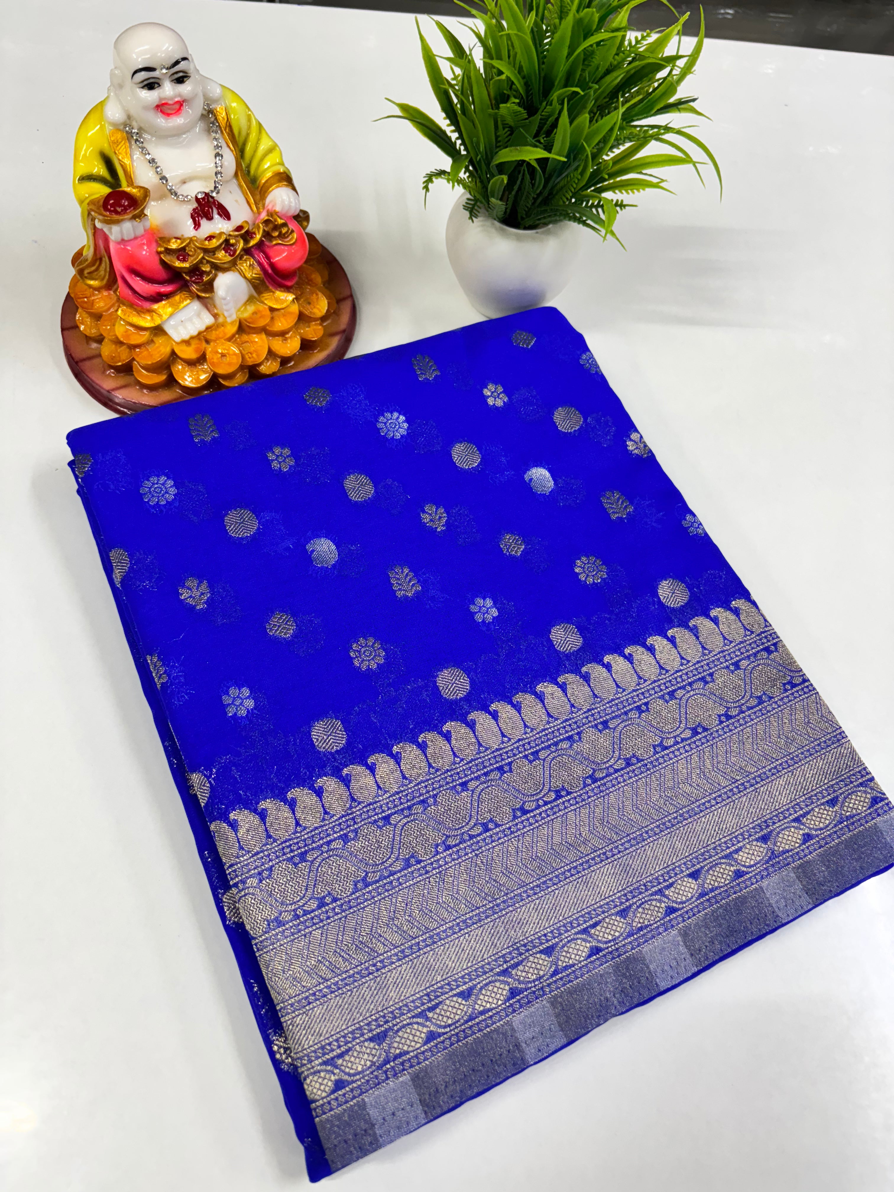 Elegant Georgette Butta Saree