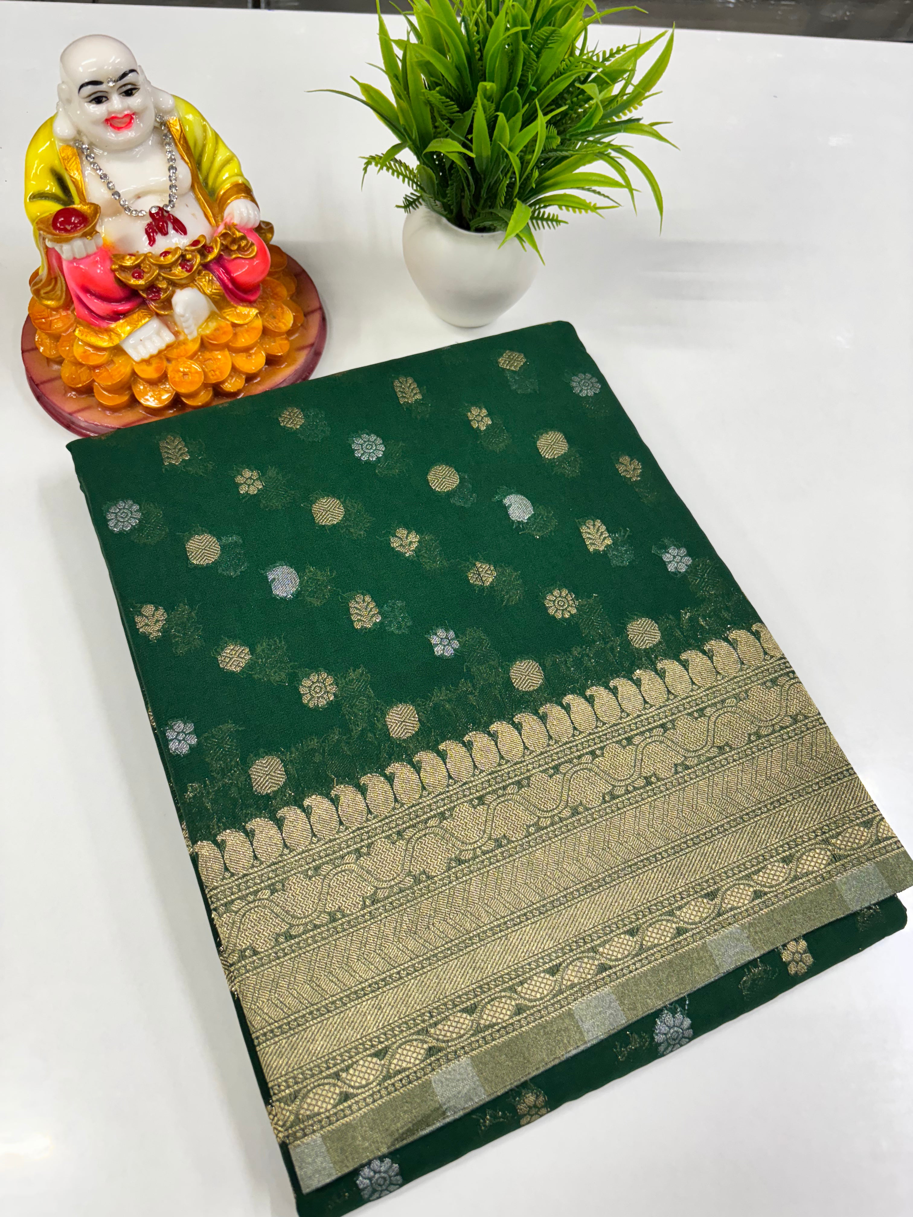 Elegant Georgette Butta Saree