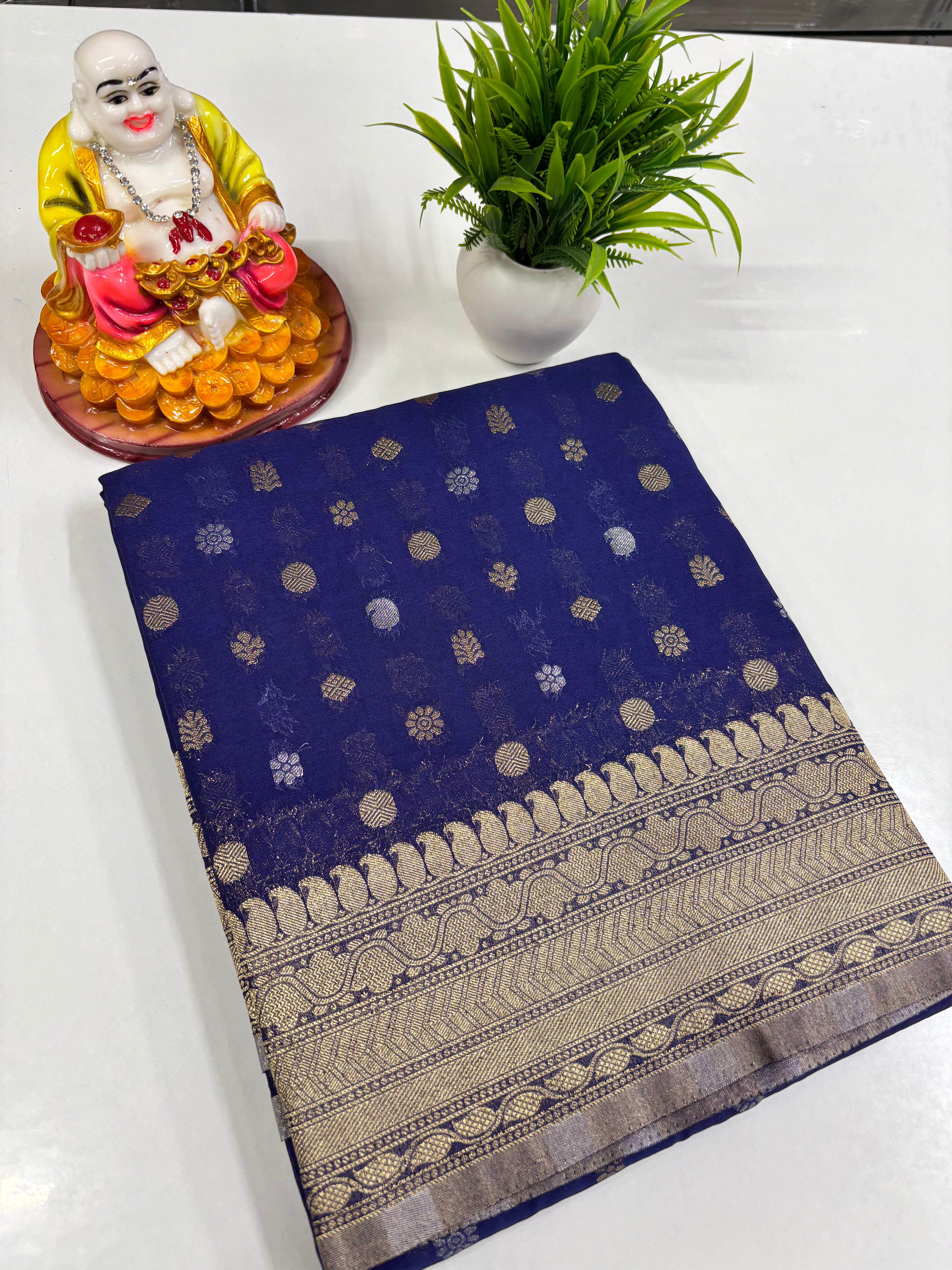Elegant Georgette Butta Saree