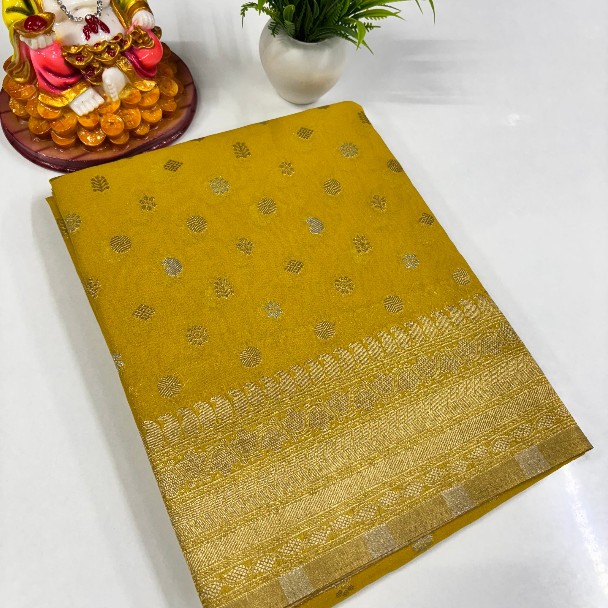 Elegant Georgette Butta Saree
