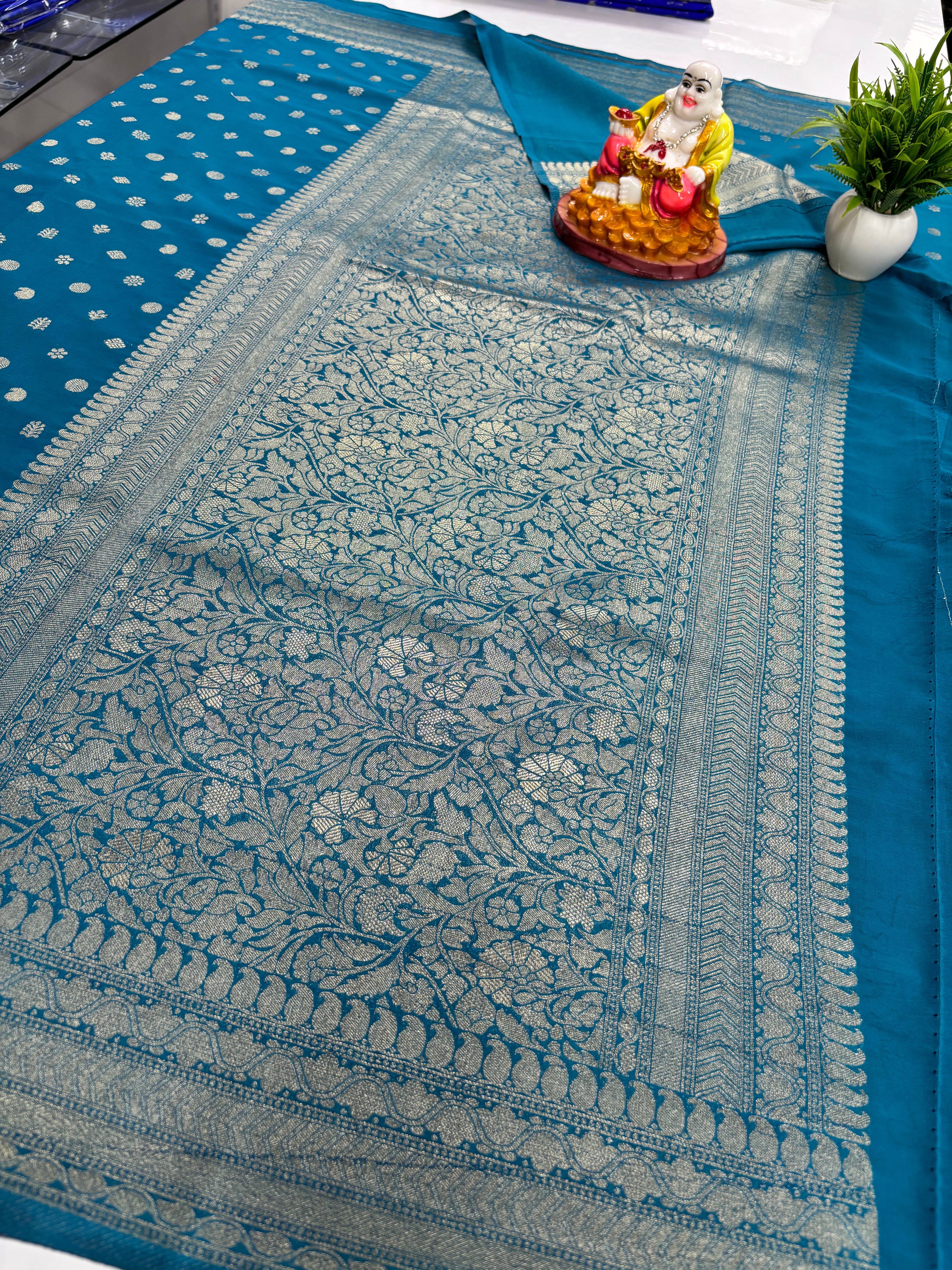 Elegant Georgette Butta Saree