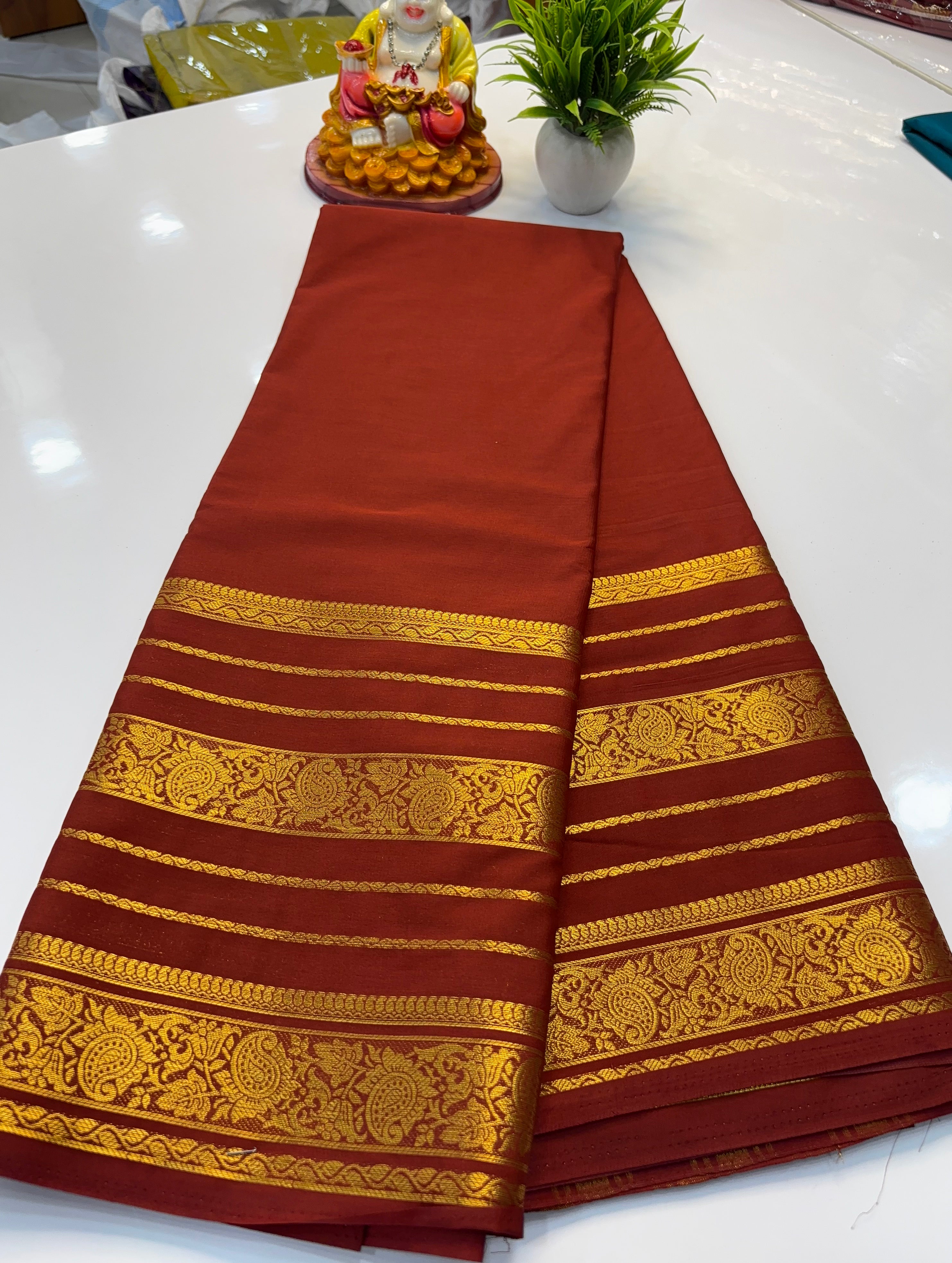Mysore Crepe Silk Saree with Elegant Border