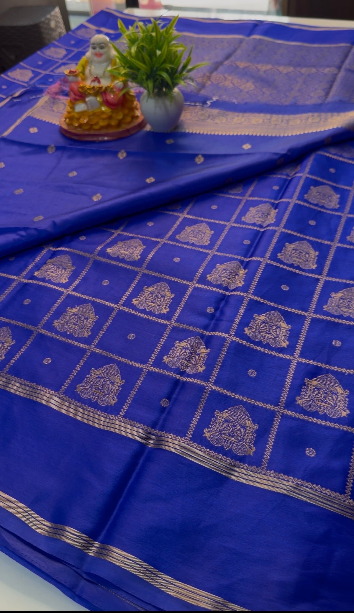 Premium Gajji Silk Saree with Checks & Buttas | Rich pallu …