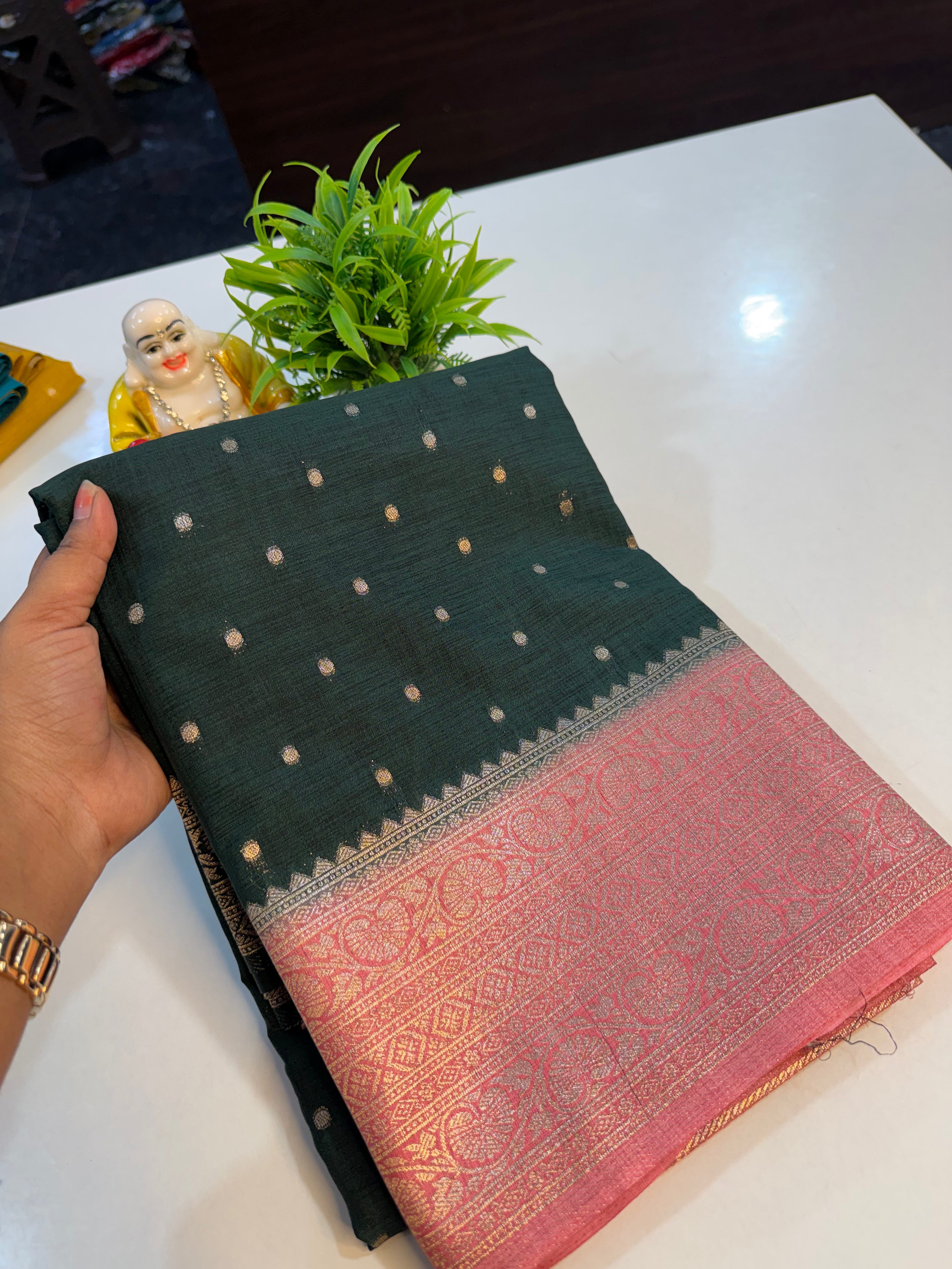 Premium Panni Silk Saree with Butta Design & Rich Pallu…