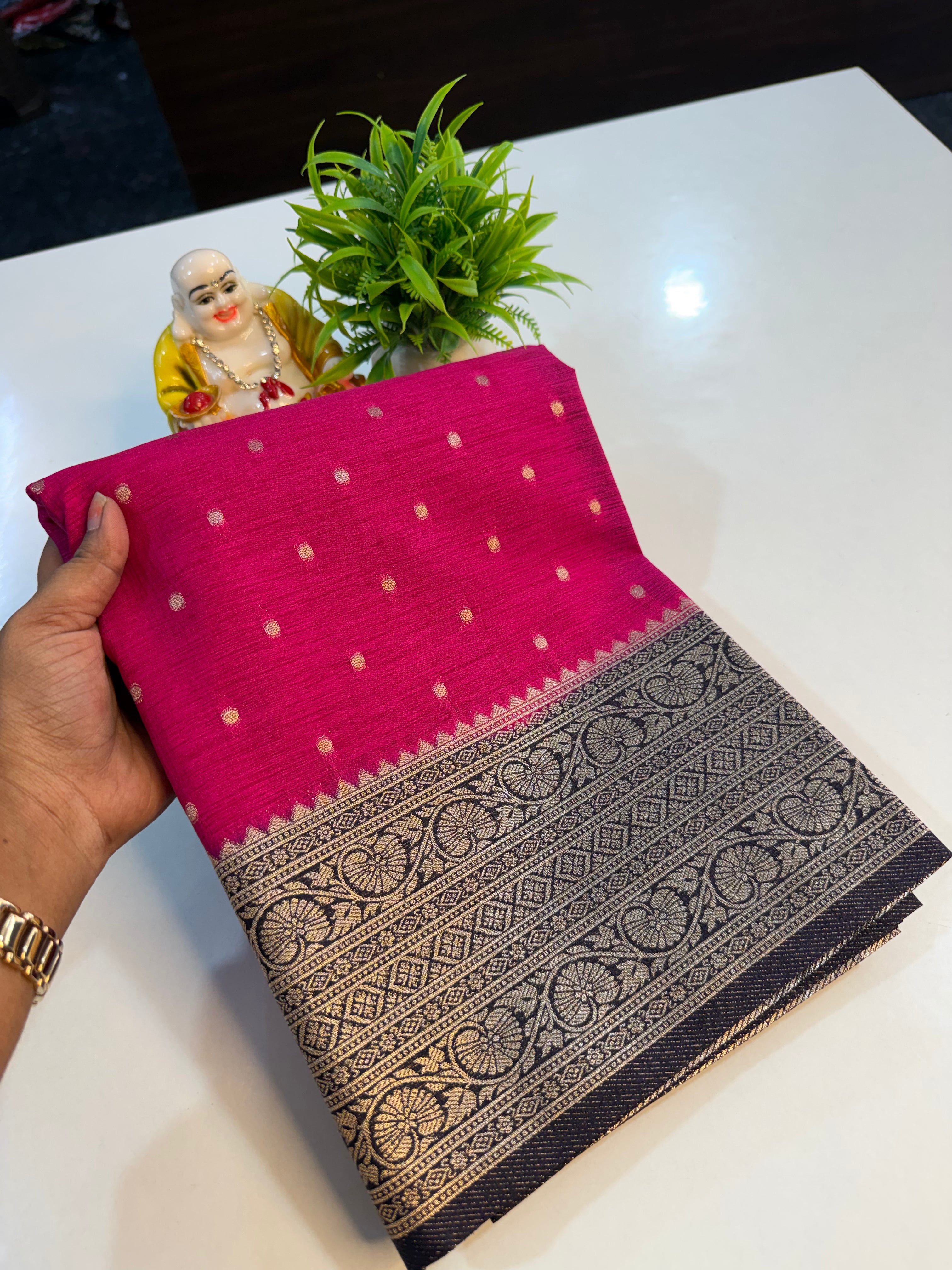 Premium Panni Silk Saree with Butta Design & Rich Pallu…