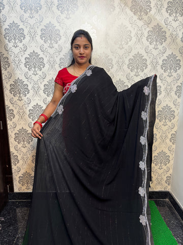 ✨ Premium Fancy Saree with Elegant Stone Work