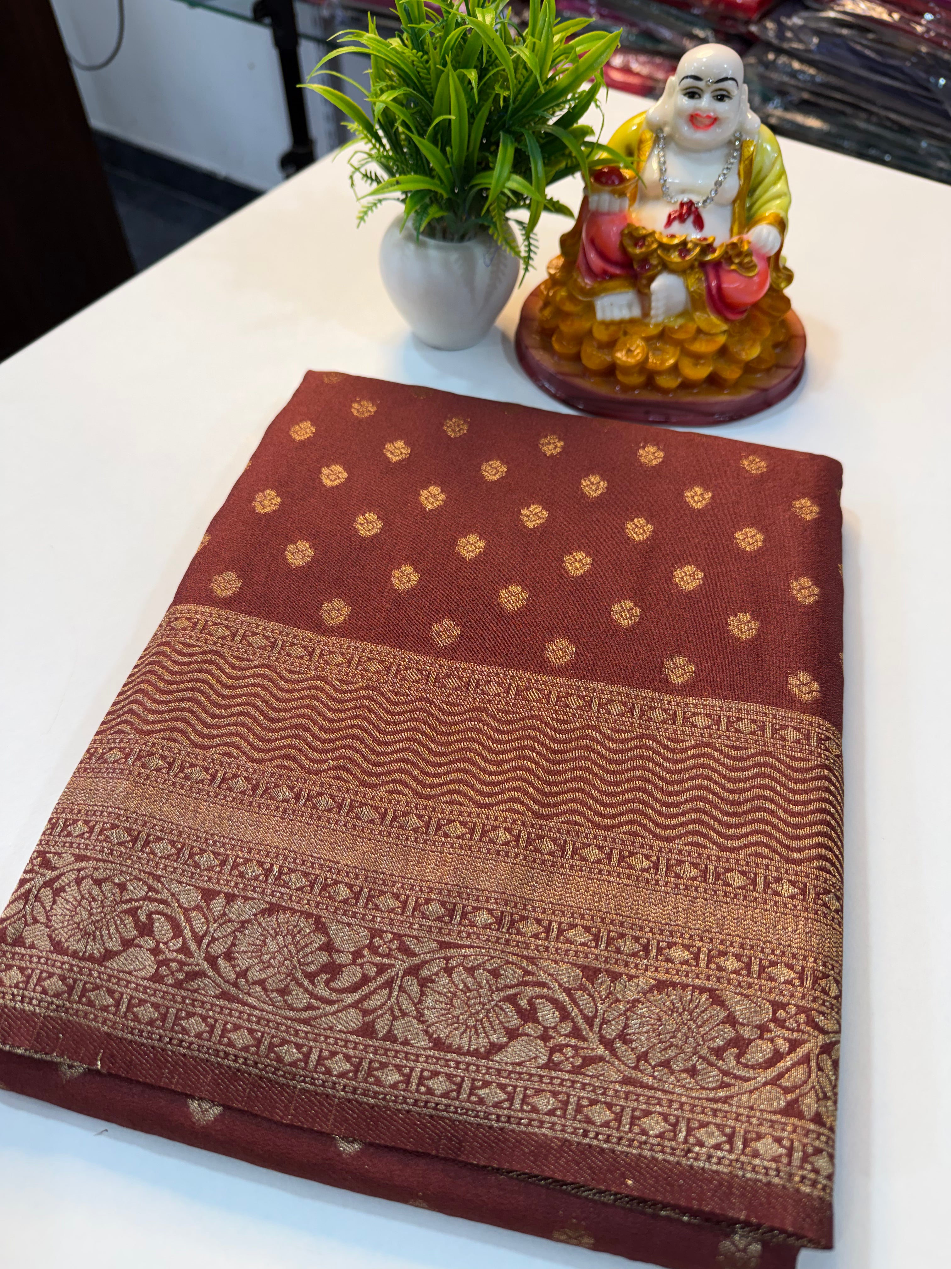 Premium Georgette Saree with Buttas & Rich Pallu | Padmavathi Silks and Sarees…