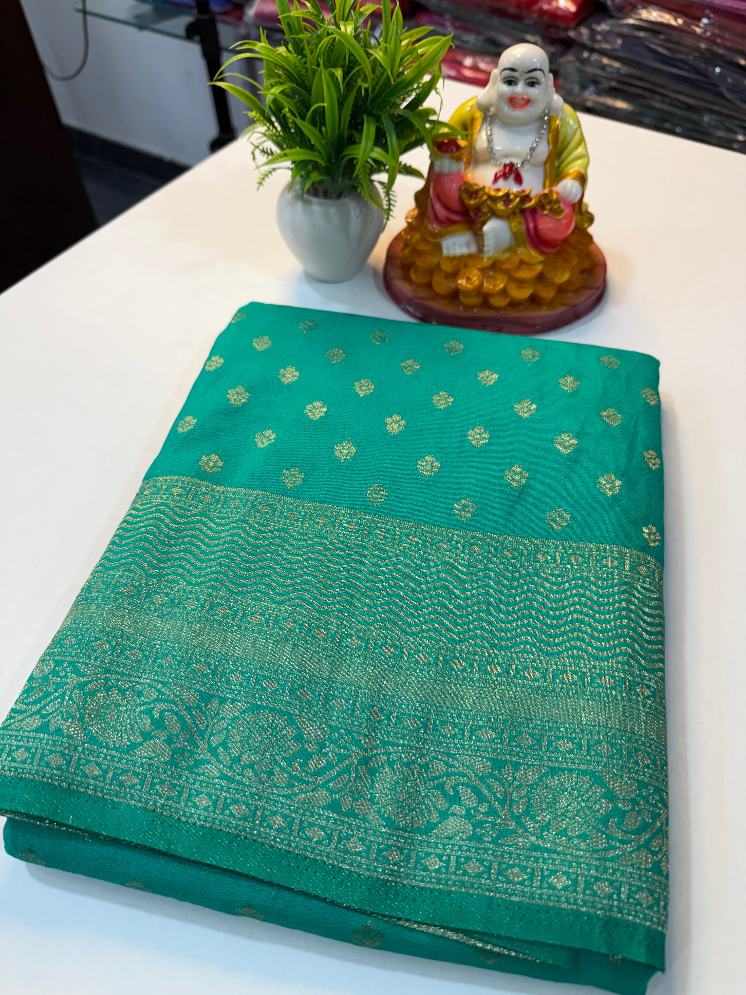 Premium Georgette Saree with Buttas & Rich Pallu | Padmavathi Silks and Sarees…