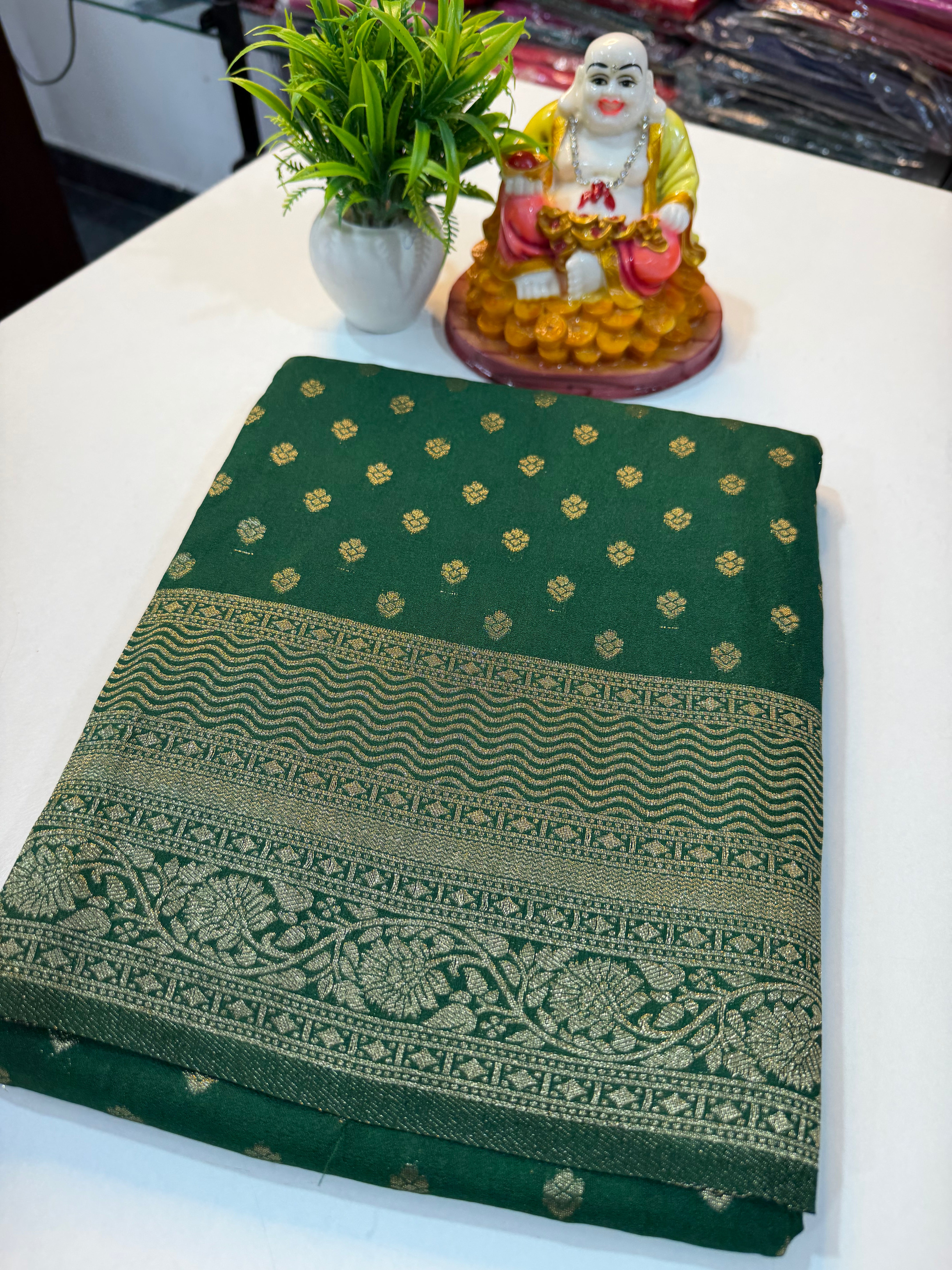 Premium Georgette Saree with Buttas & Rich Pallu | Padmavathi Silks and Sarees…