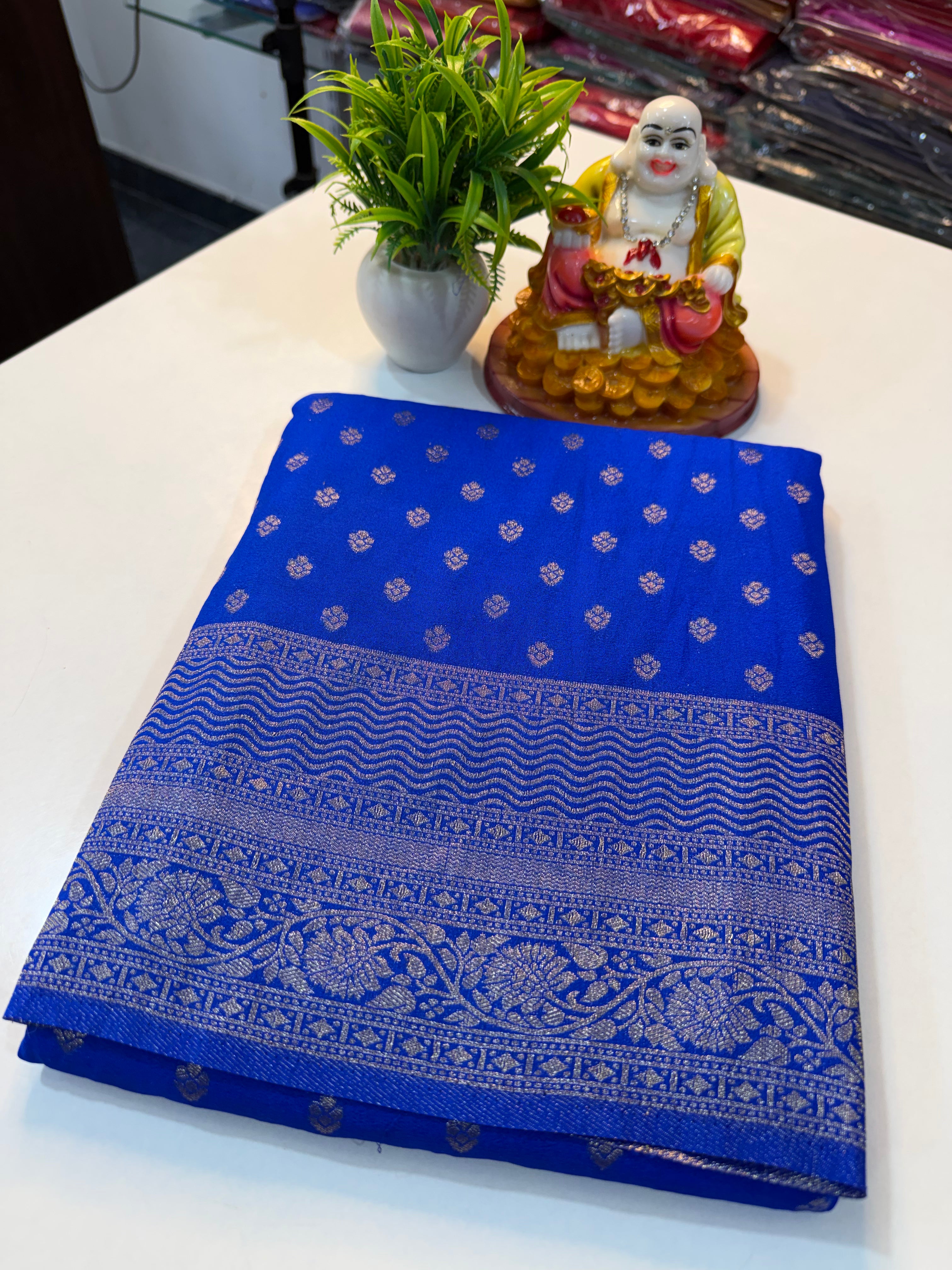Premium Georgette Saree with Buttas & Rich Pallu | Padmavathi Silks and Sarees…
