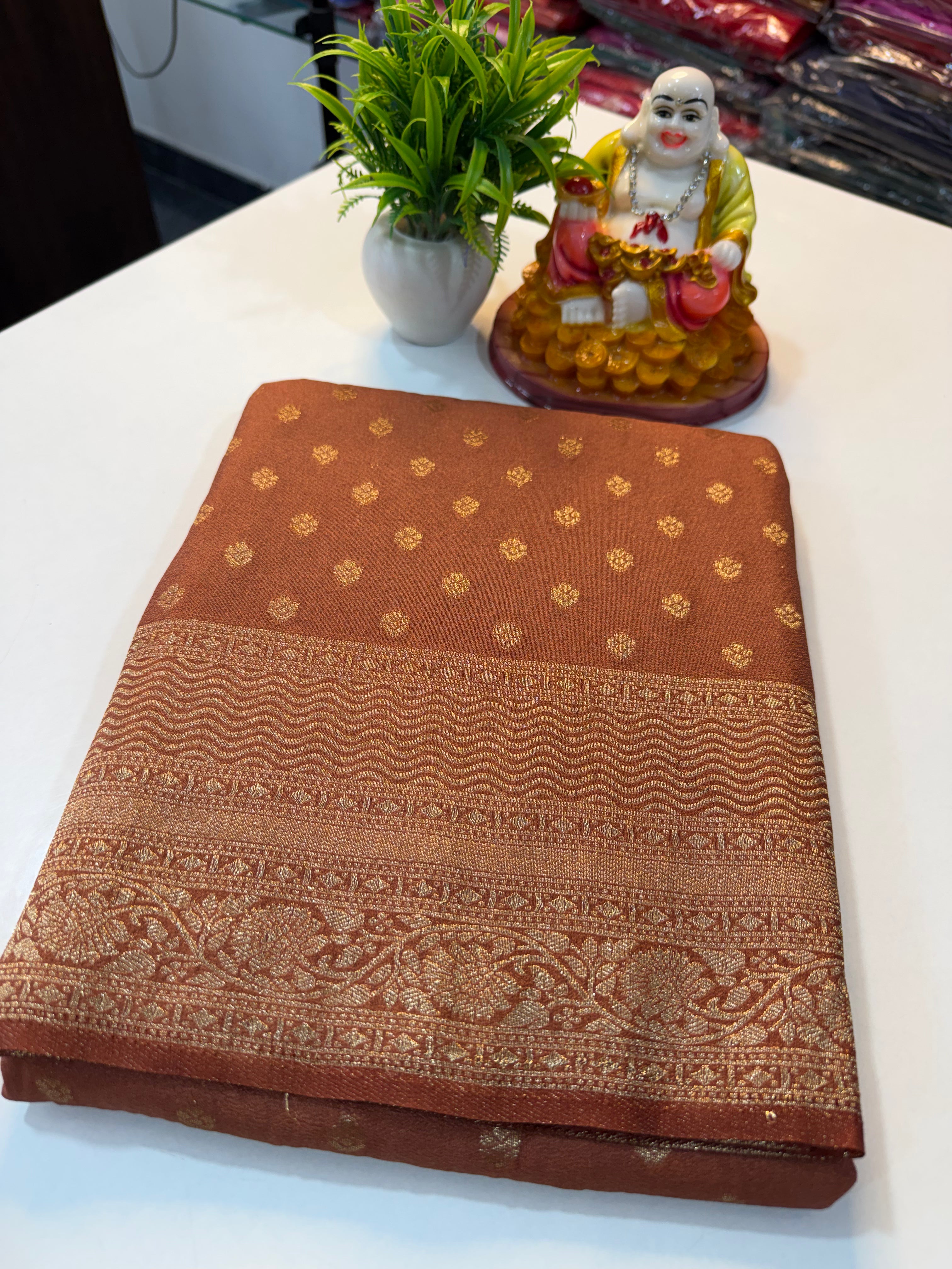 Premium Georgette Saree with Buttas & Rich Pallu | Padmavathi Silks and Sarees…