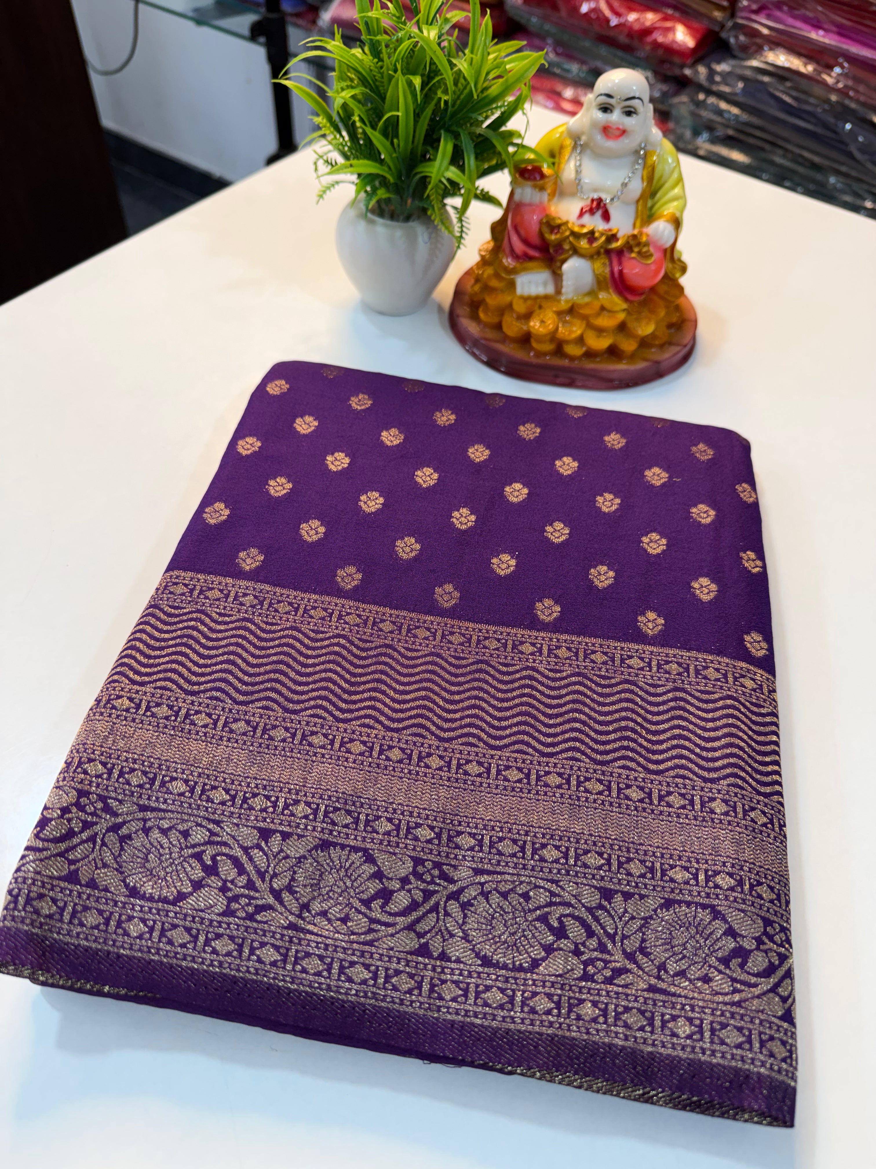 Premium Georgette Saree with Buttas & Rich Pallu | Padmavathi Silks and Sarees…