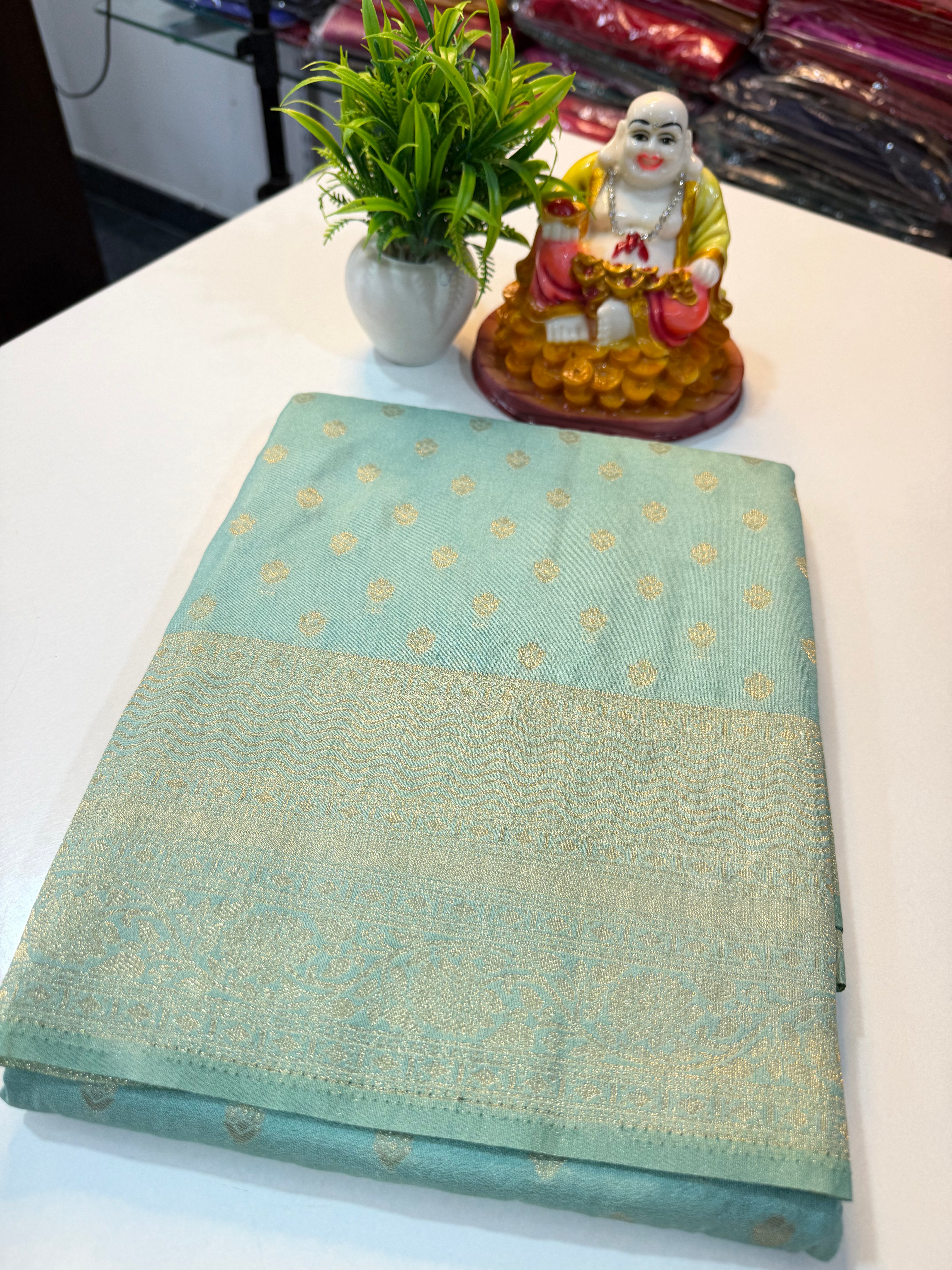 Premium Georgette Saree with Buttas & Rich Pallu | Padmavathi Silks and Sarees…