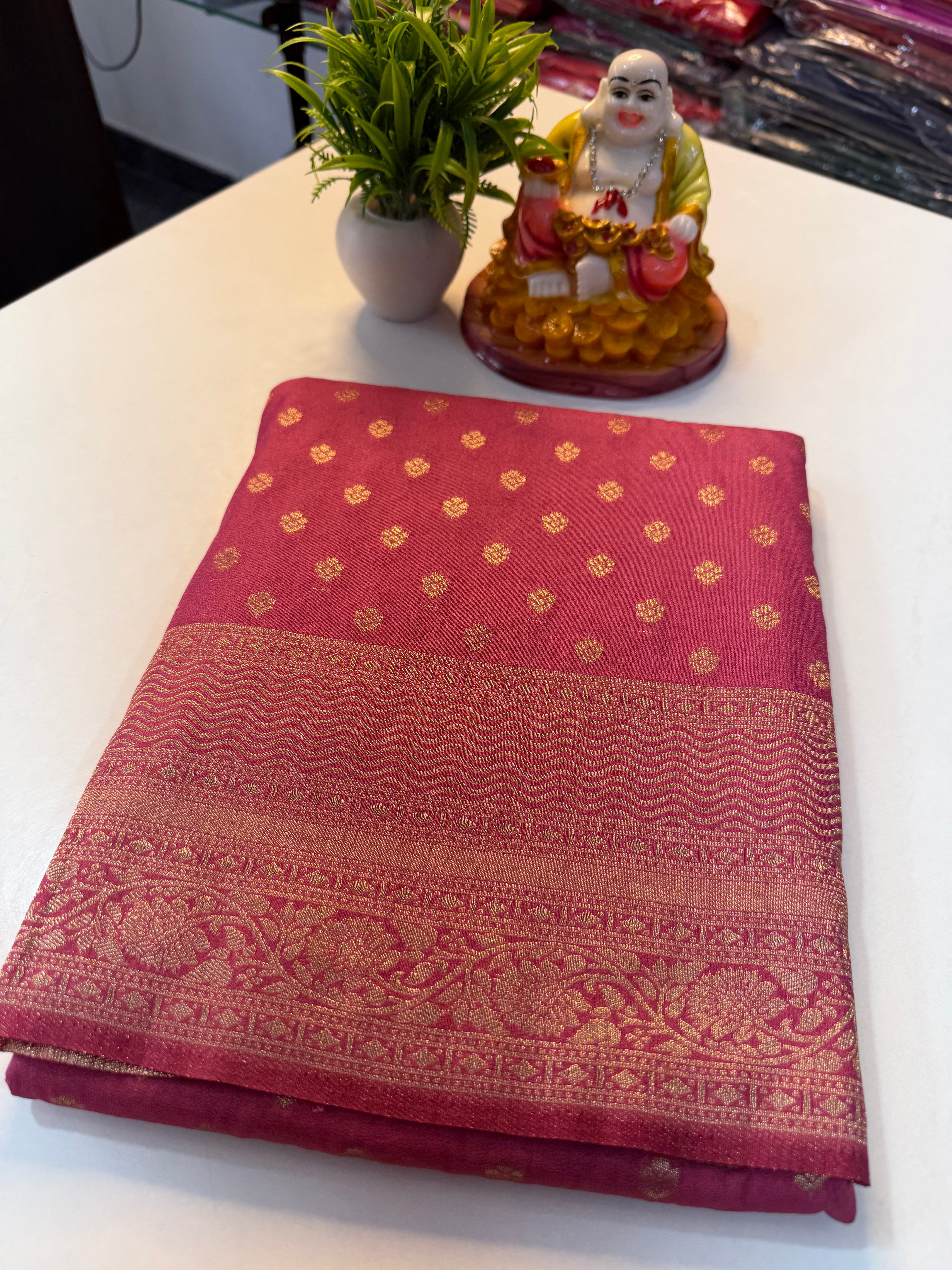 Premium Georgette Saree with Buttas & Rich Pallu | Padmavathi Silks and Sarees…