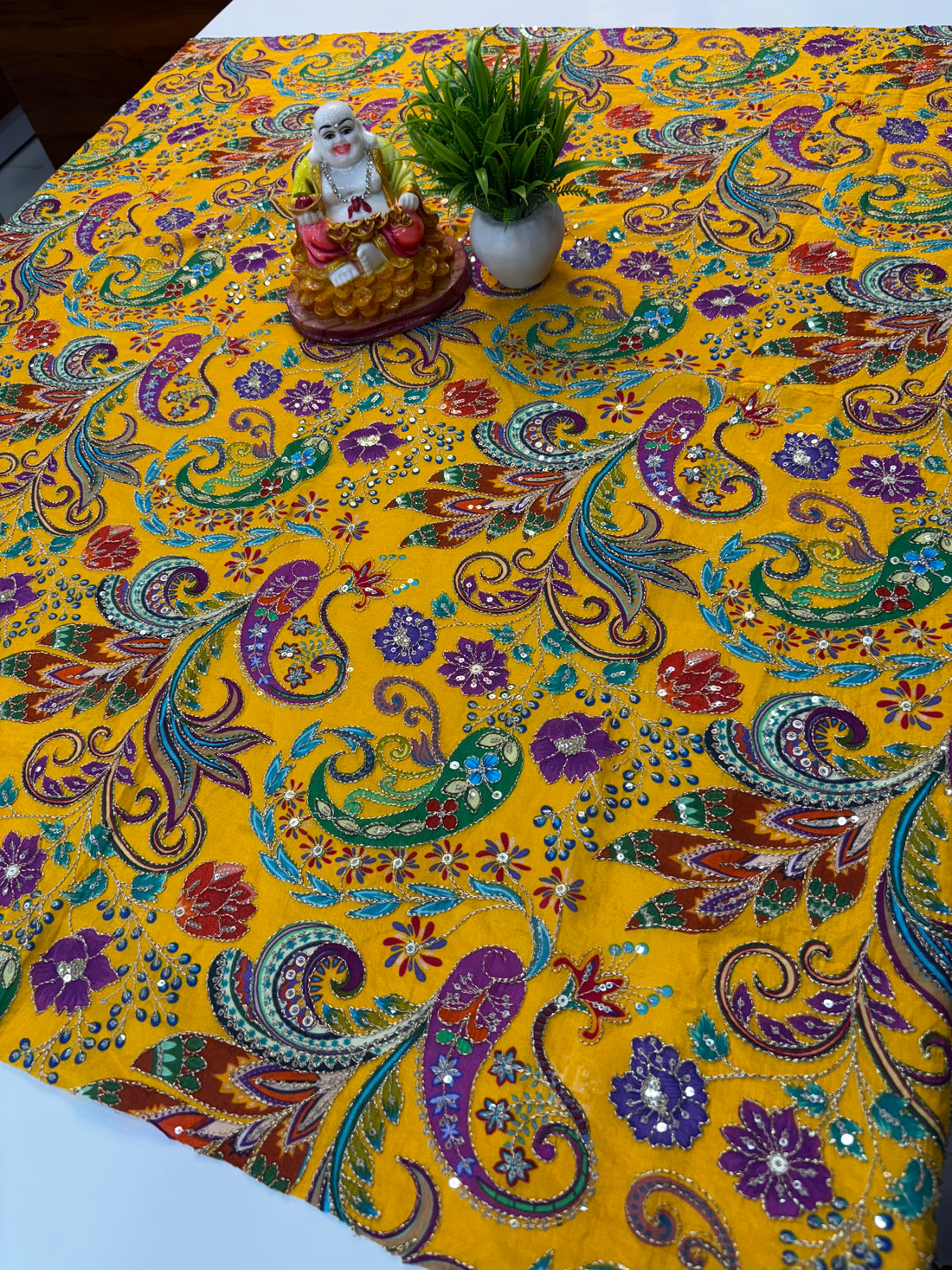 Premium Kalamkari Crepe Silk Blouse –