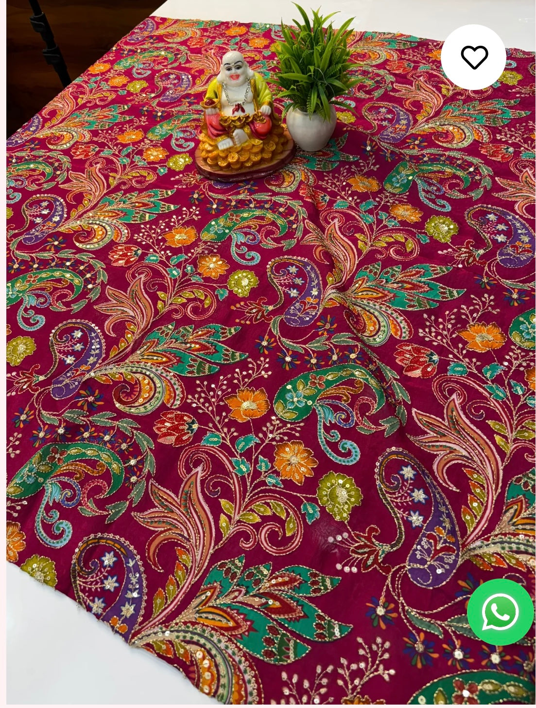 Premium Kalamkari Crepe Silk Blouse –