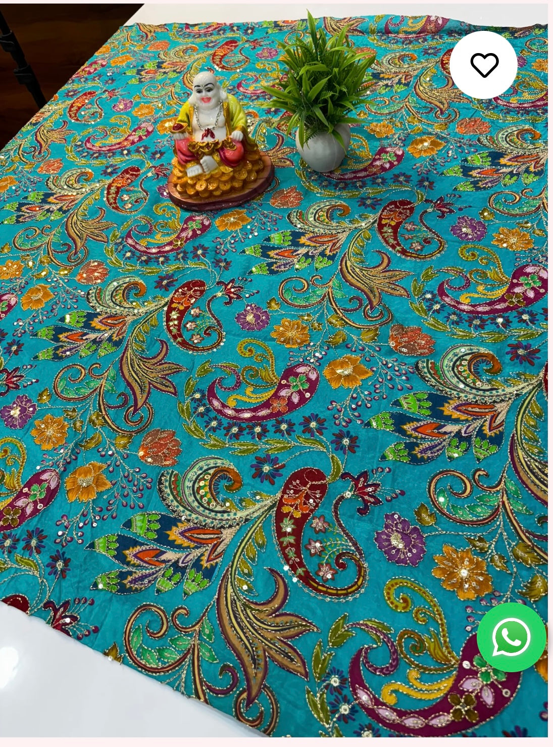 Premium Kalamkari Crepe Silk Blouse –