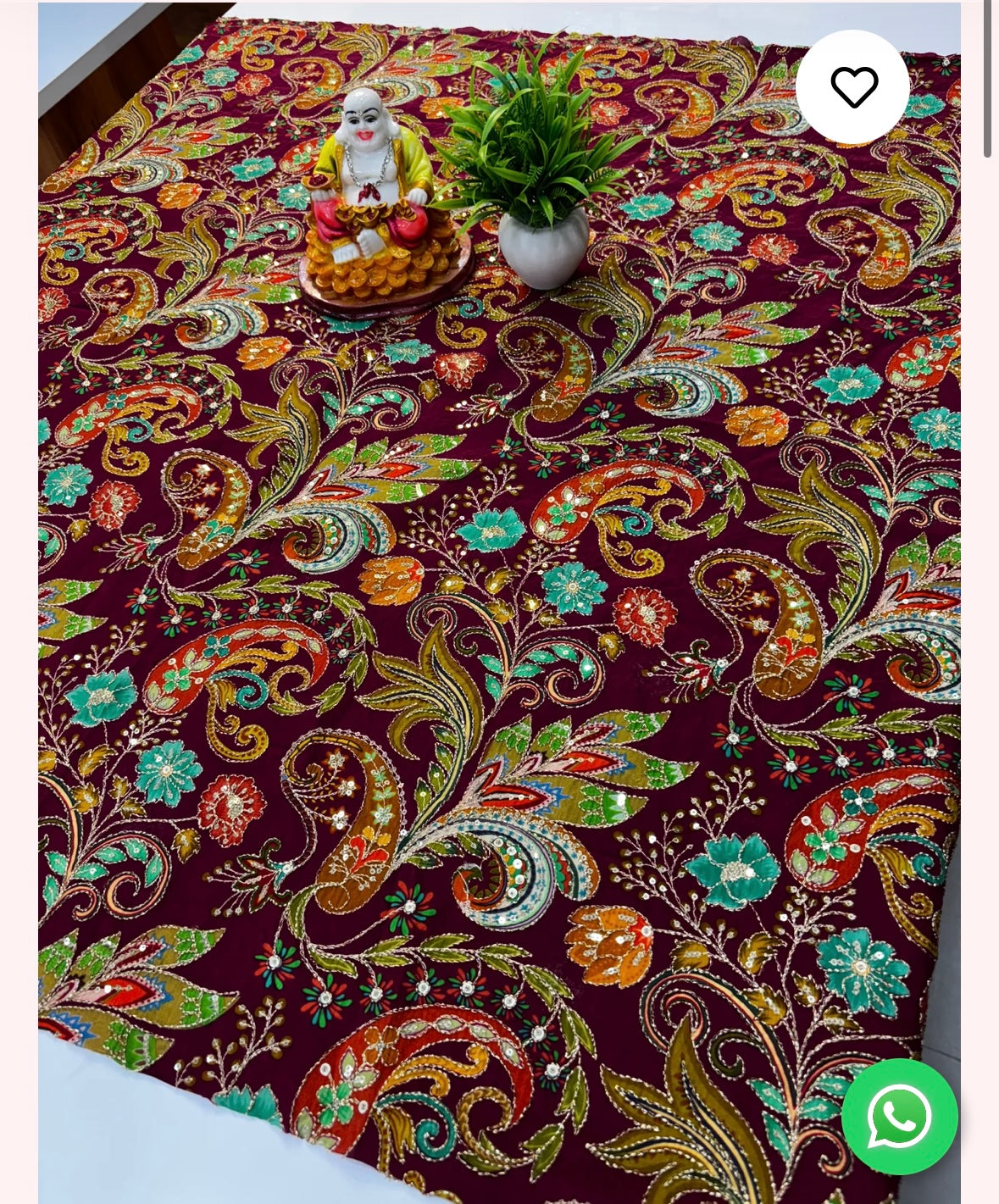 Premium Kalamkari Crepe Silk Blouse –