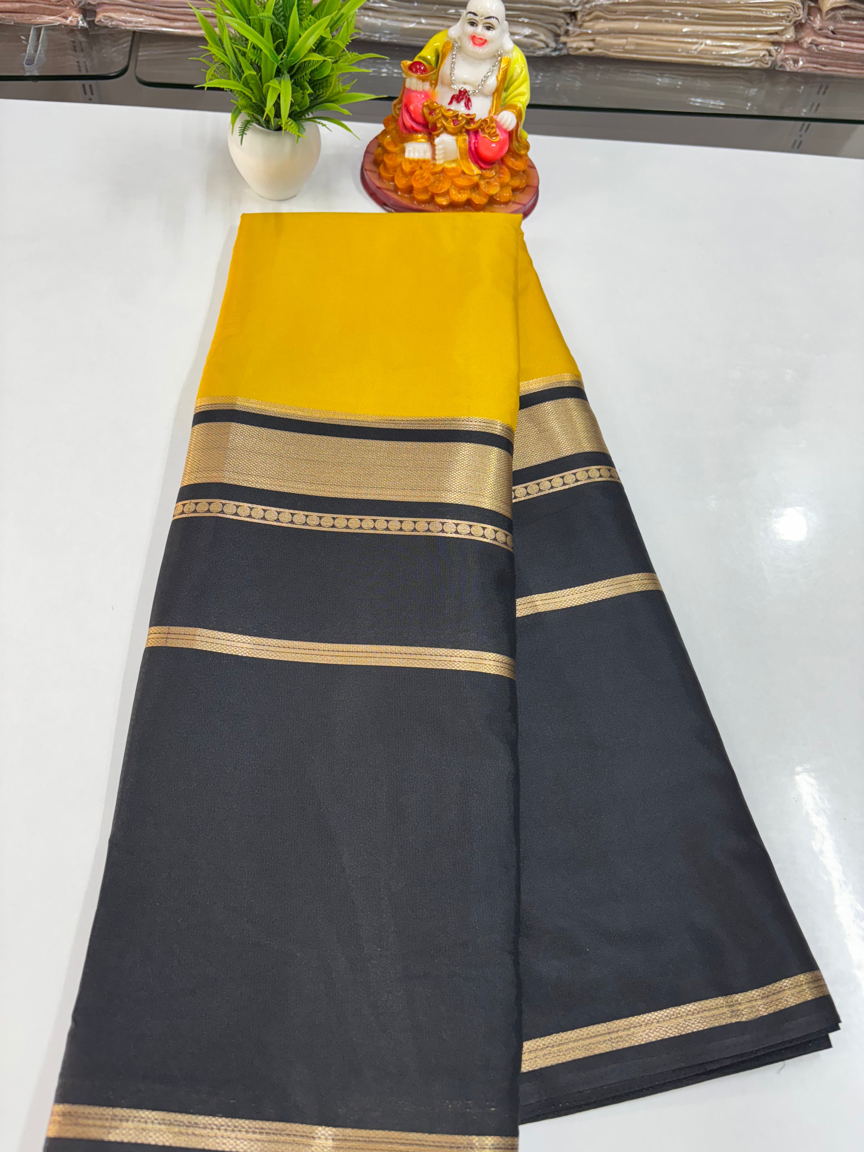 2D Premium Semi Crepe Saree with Beautiful Color Combination