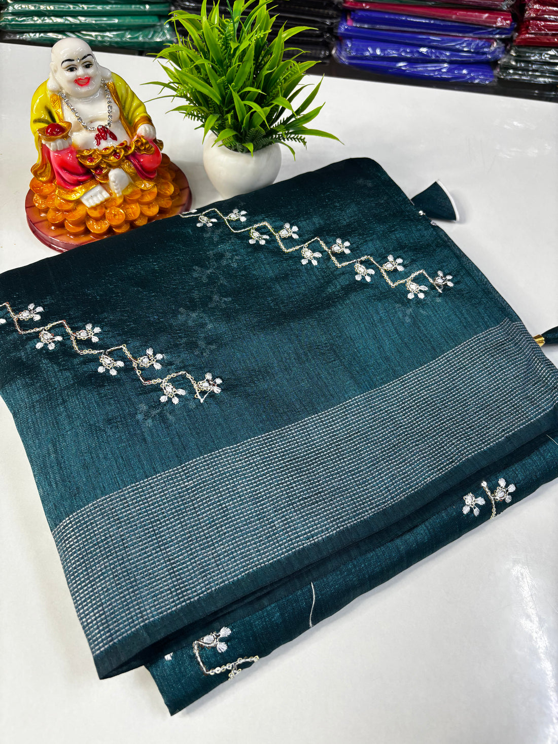 Beautiful Flower Design Kota Silk Saree