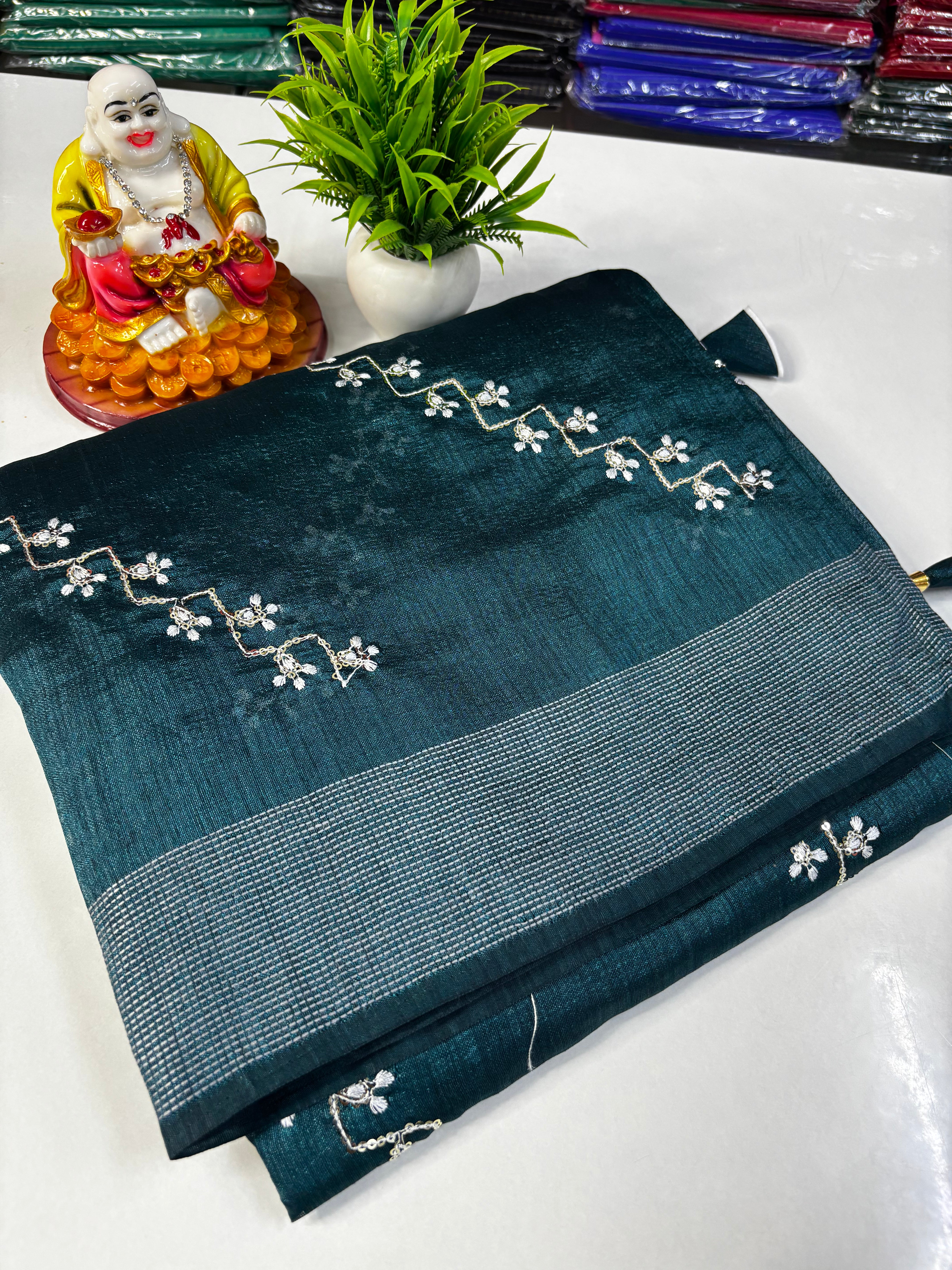 Beautiful Flower Design Kota Silk Saree