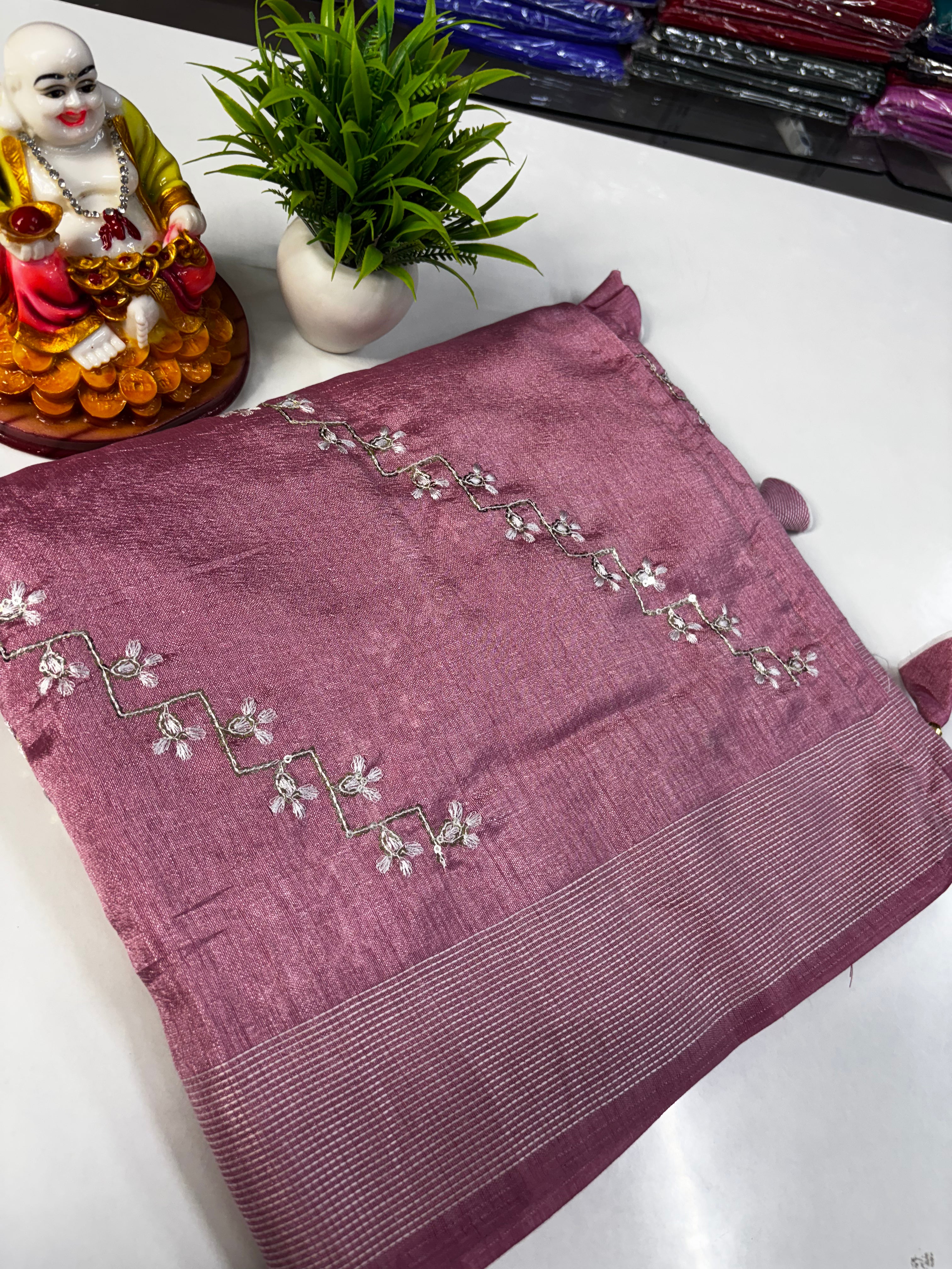 Beautiful Flower Design Kota Silk Saree