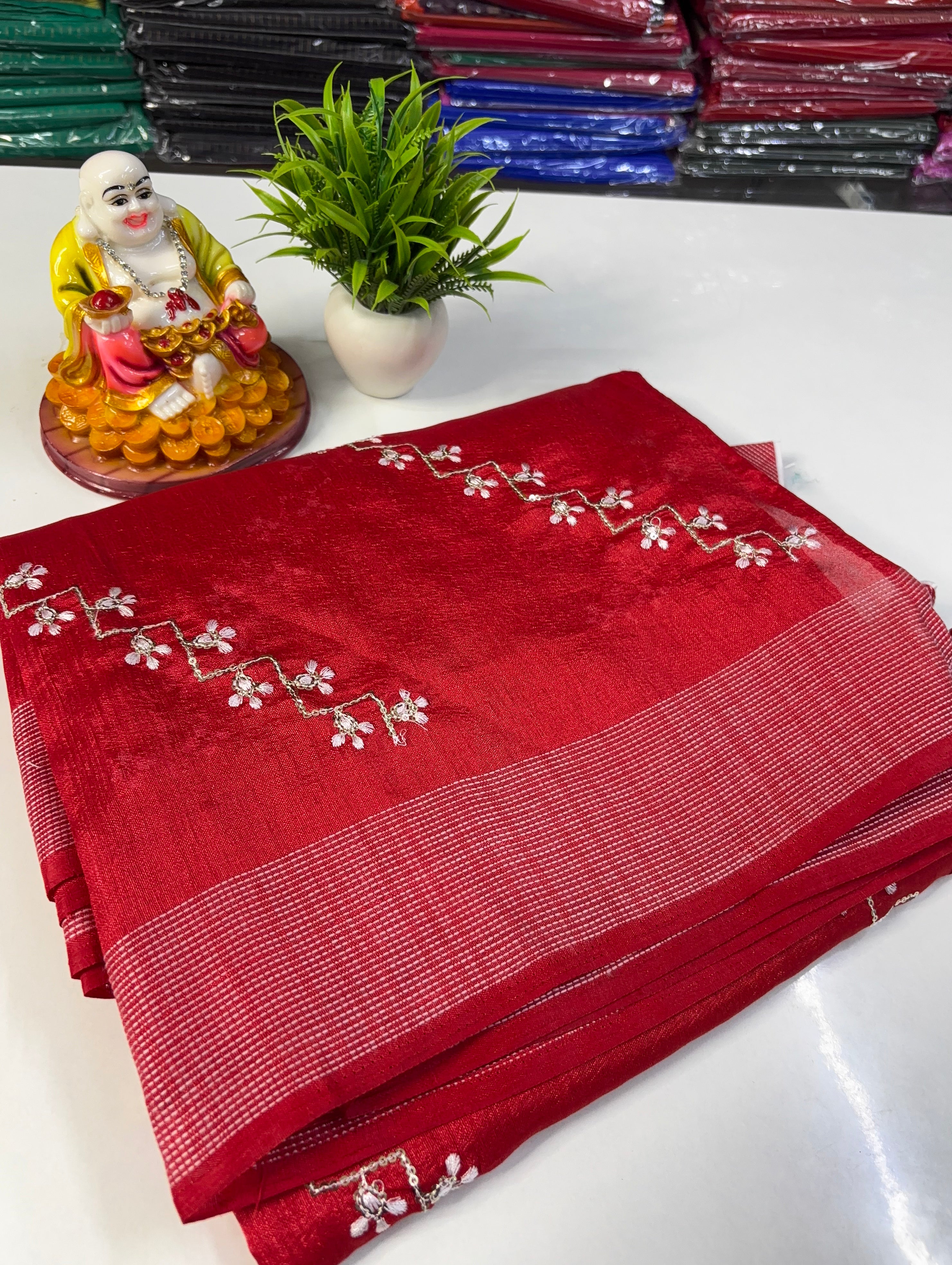 Beautiful Flower Design Kota Silk Saree
