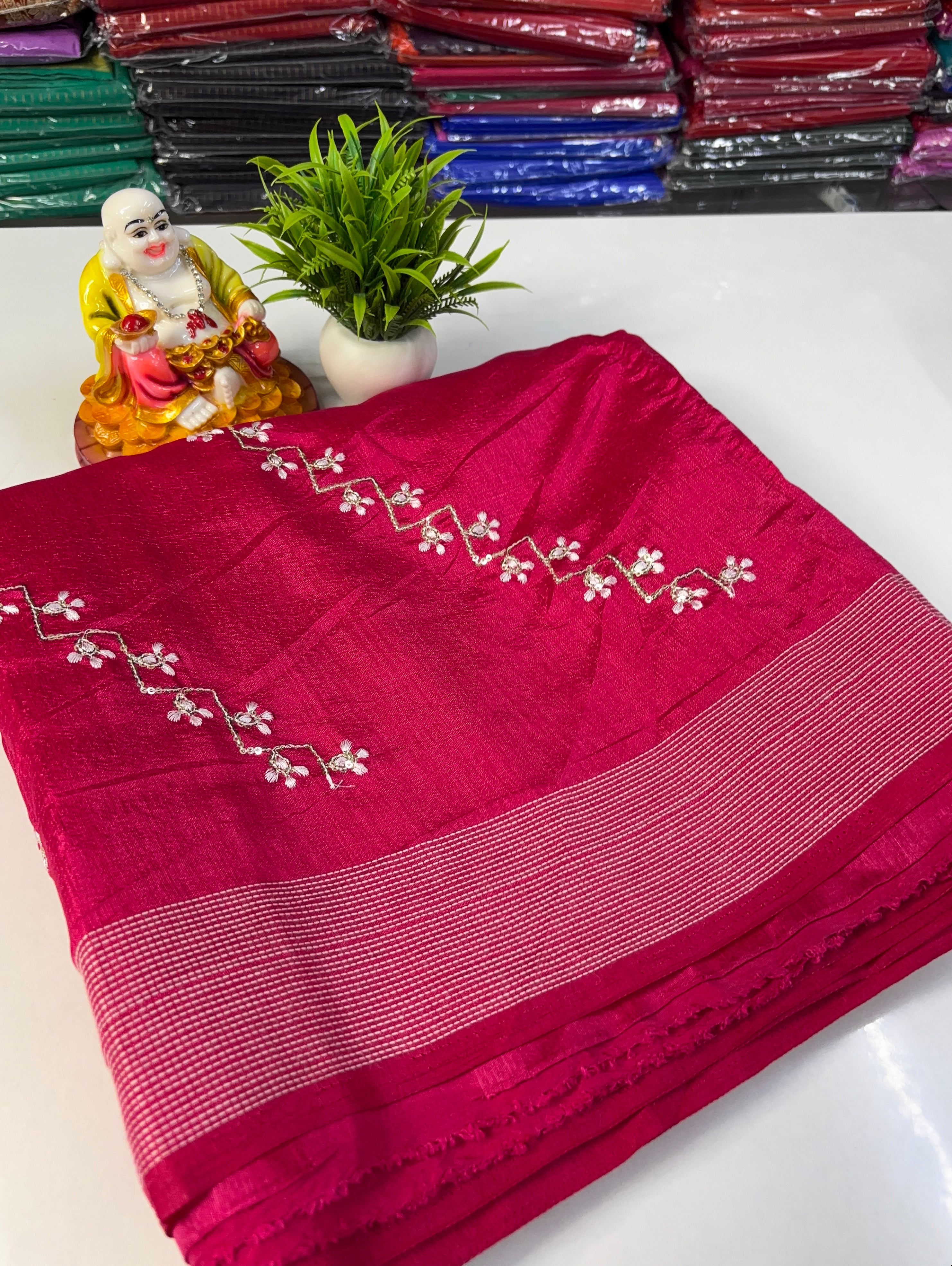 Beautiful Flower Design Kota Silk Saree