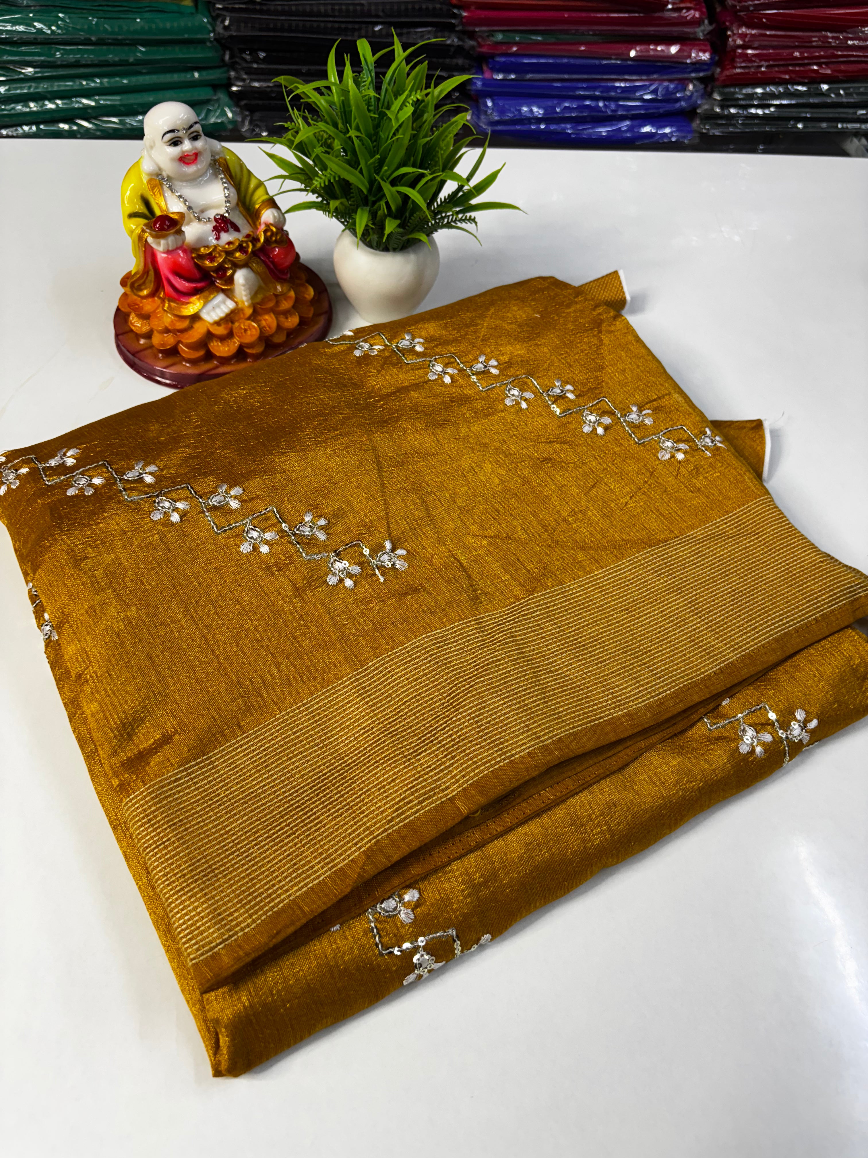 Beautiful Flower Design Kota Silk Saree