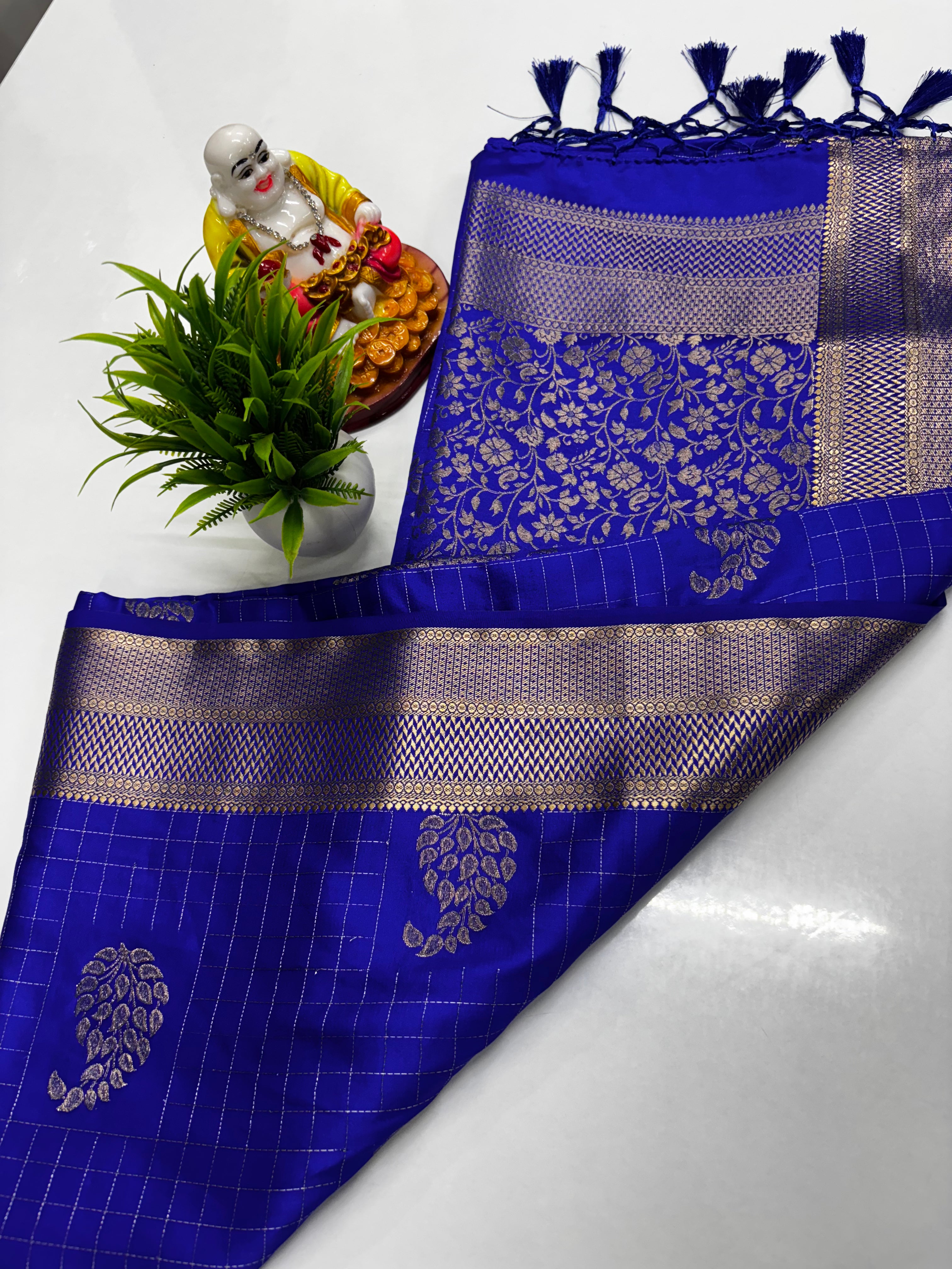 Premium Pure Satin Saree – Elegant & Luxurious Drape by Padmavathi Silks and Sarees