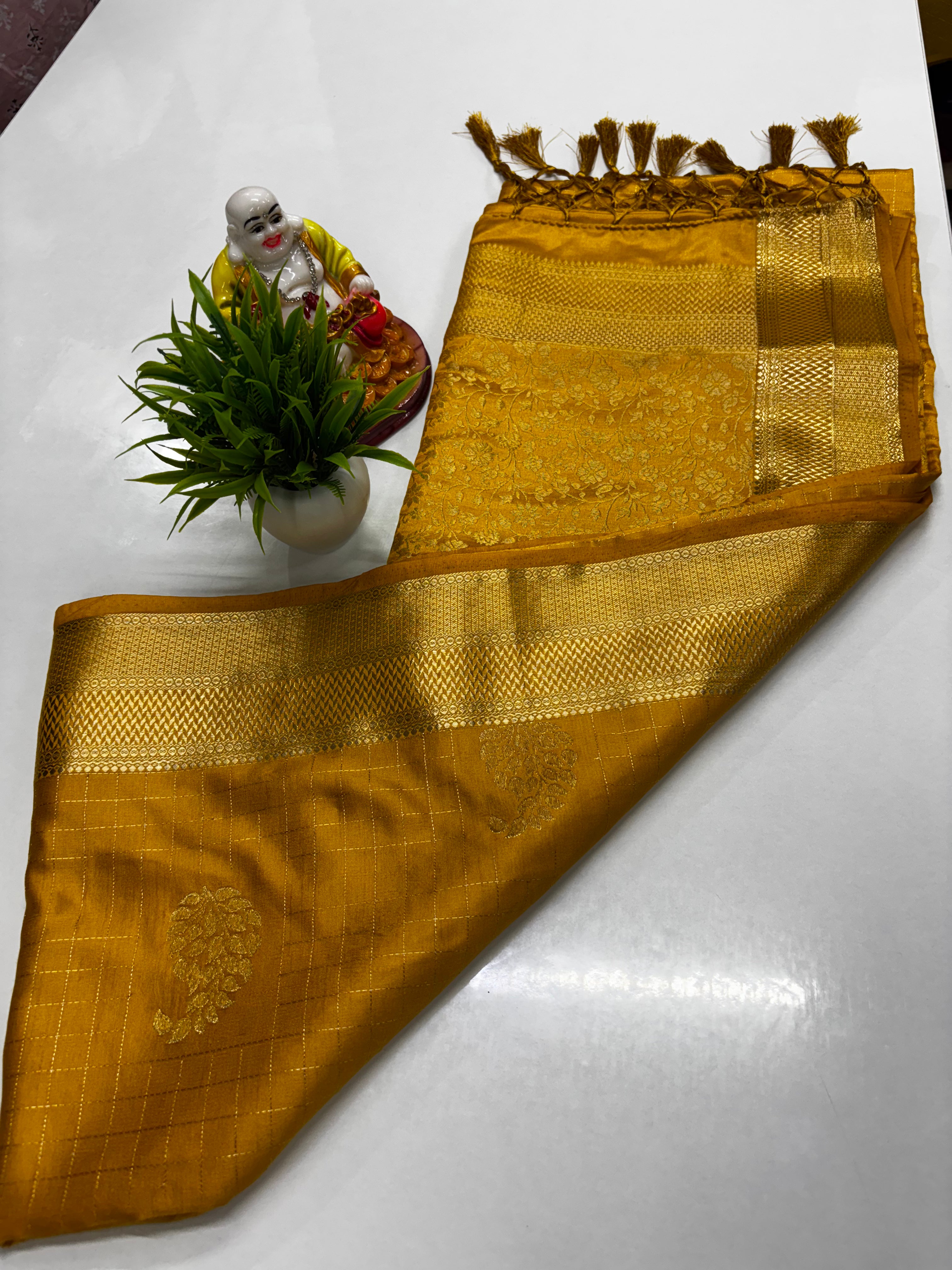 Premium Pure Satin Saree – Elegant & Luxurious Drape by Padmavathi Silks and Sarees