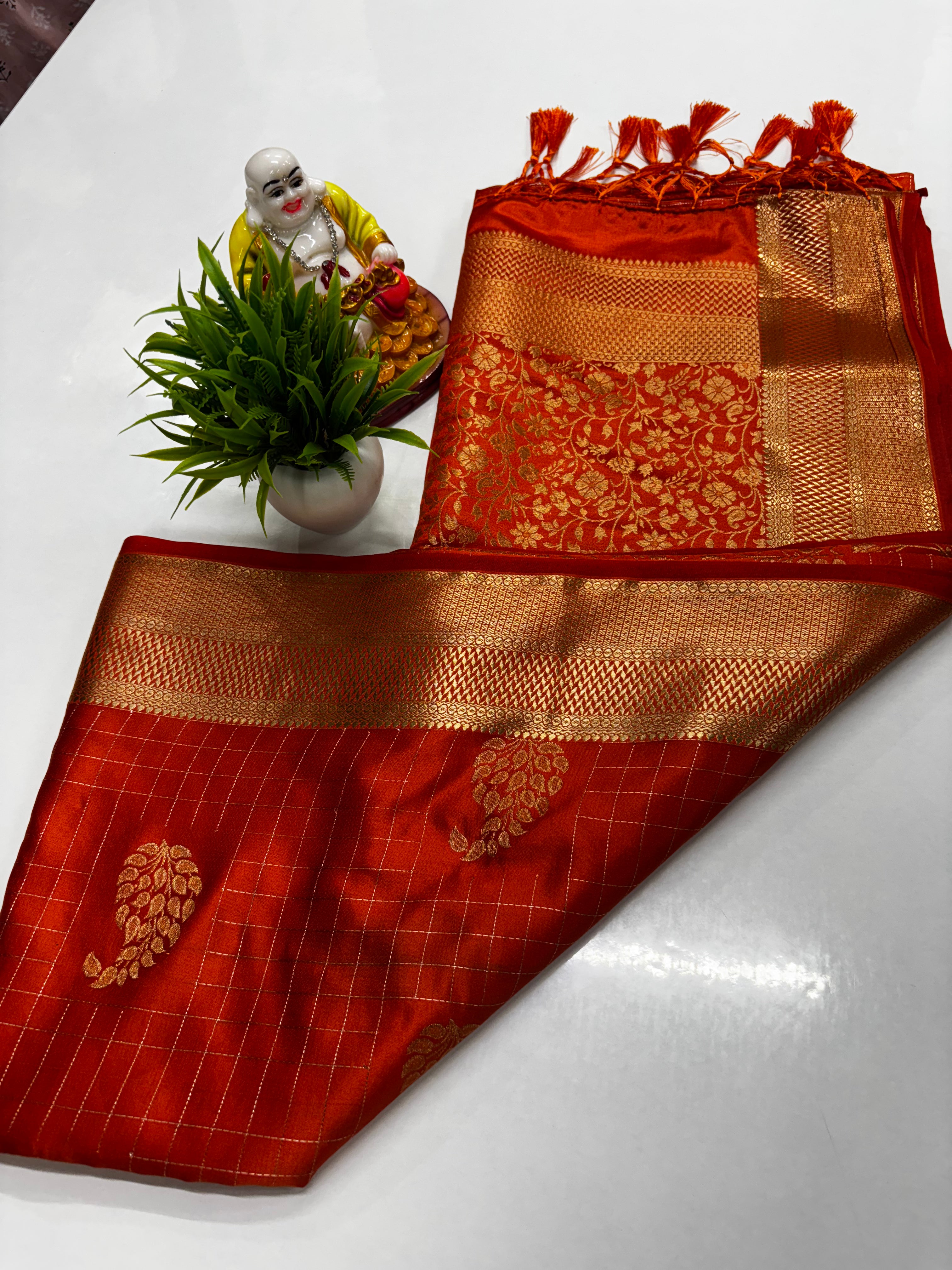 Premium Pure Satin Saree – Elegant & Luxurious Drape by Padmavathi Silks and Sarees
