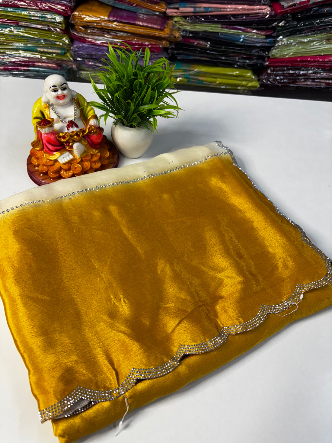 Stunning Dual-Shade Fancy Saree – Elegant Ethereal Silk Blend