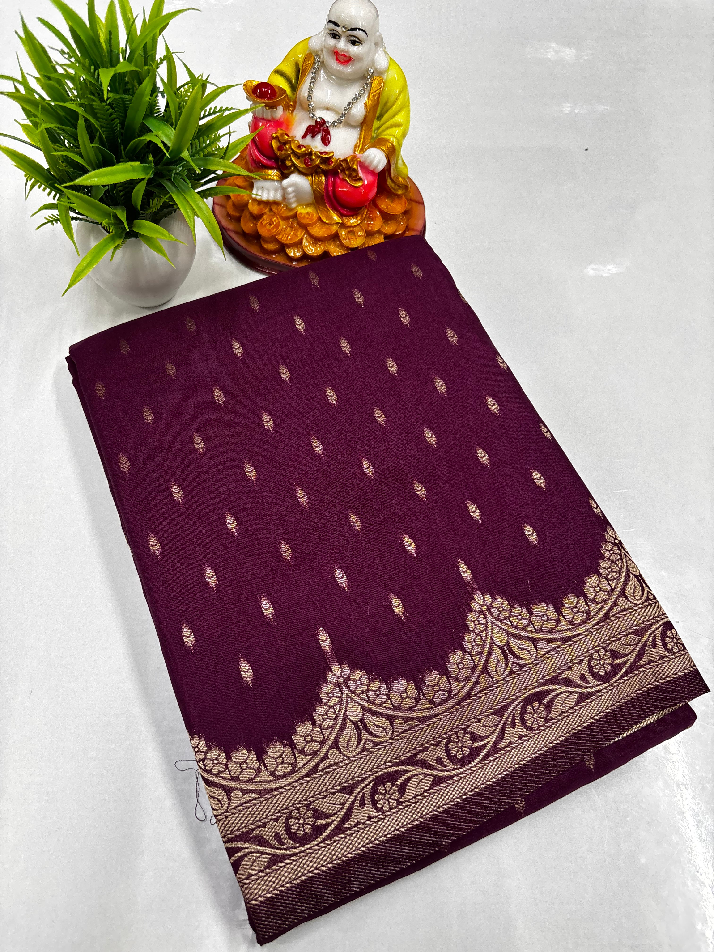 Premium 1000 Butti Georgette Saree – Padmavathi Silks and Sarees